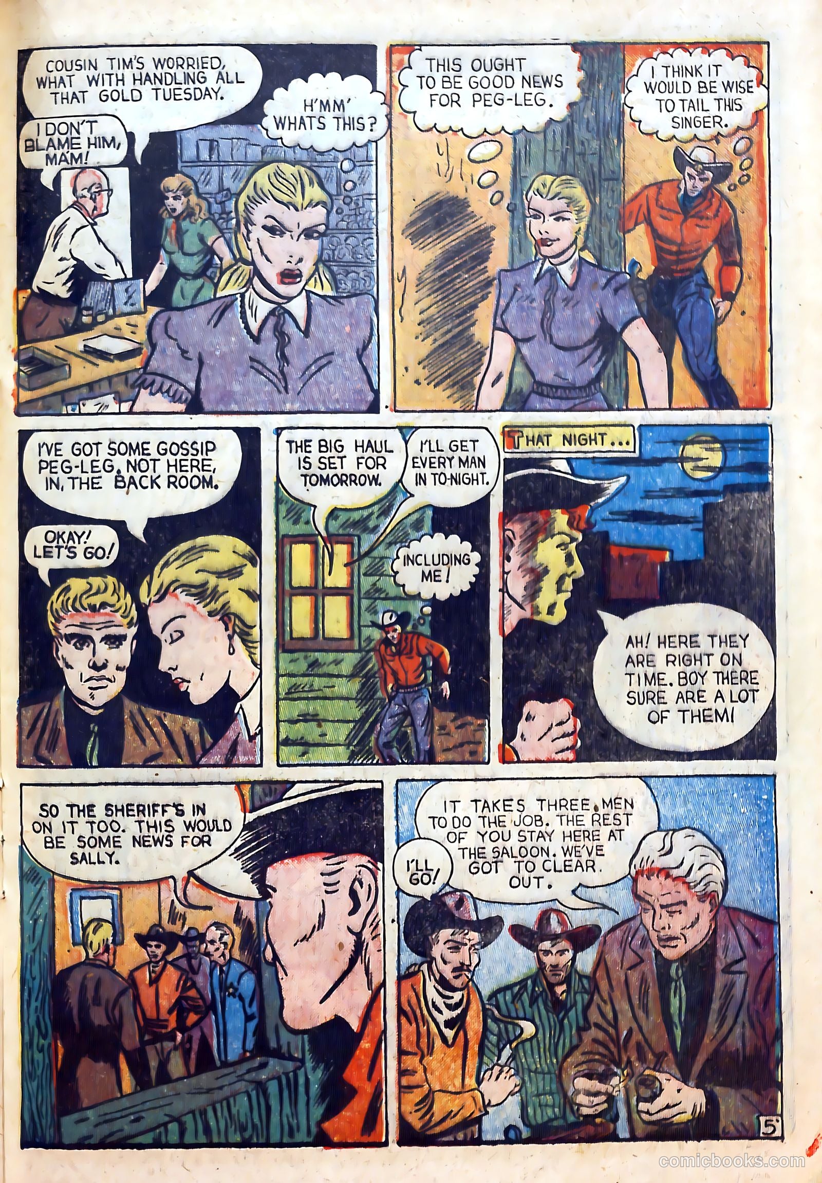 Outlaws #14 (1954) — page 17 of 36