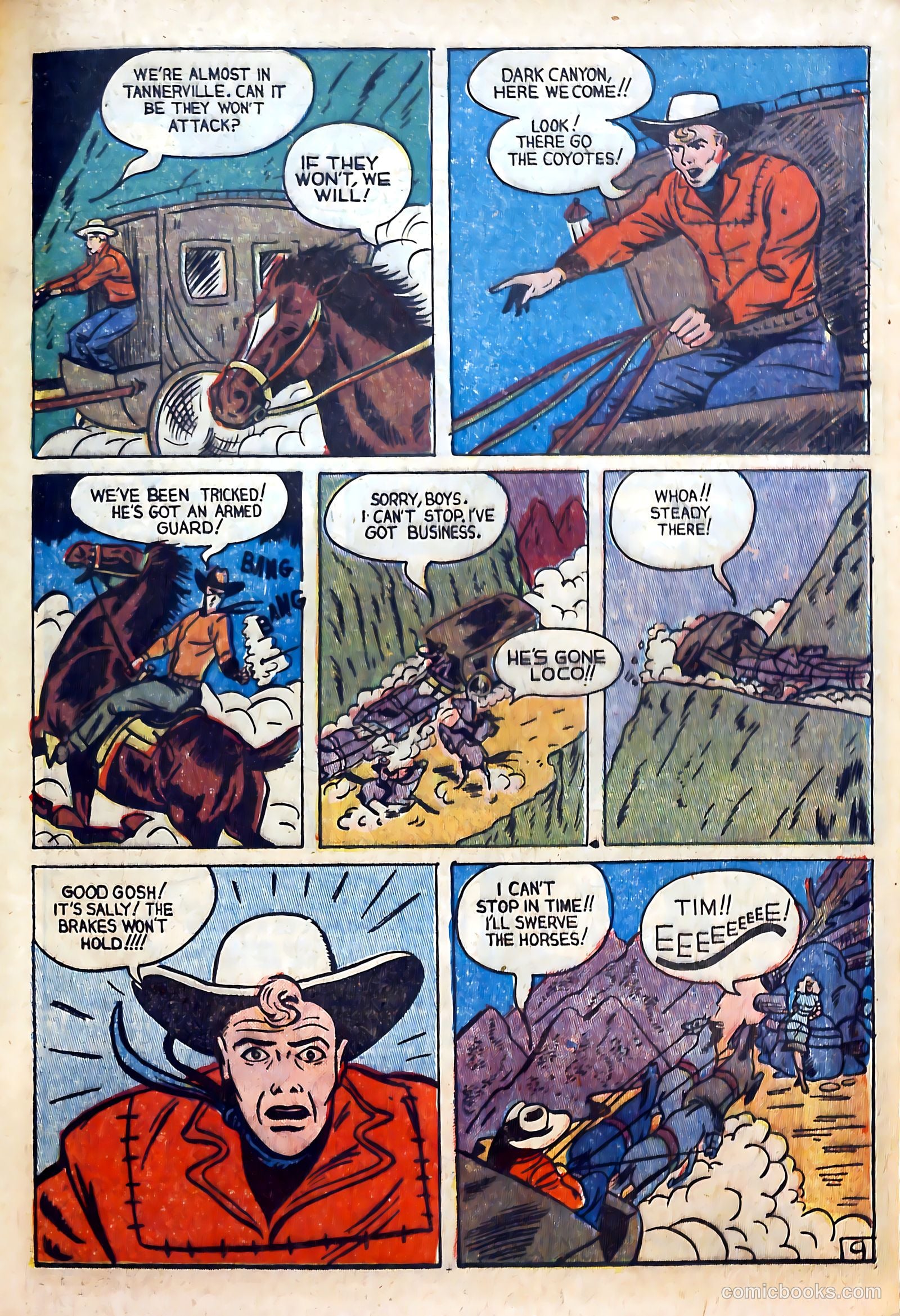 Outlaws #14 (1954) — page 21 of 36