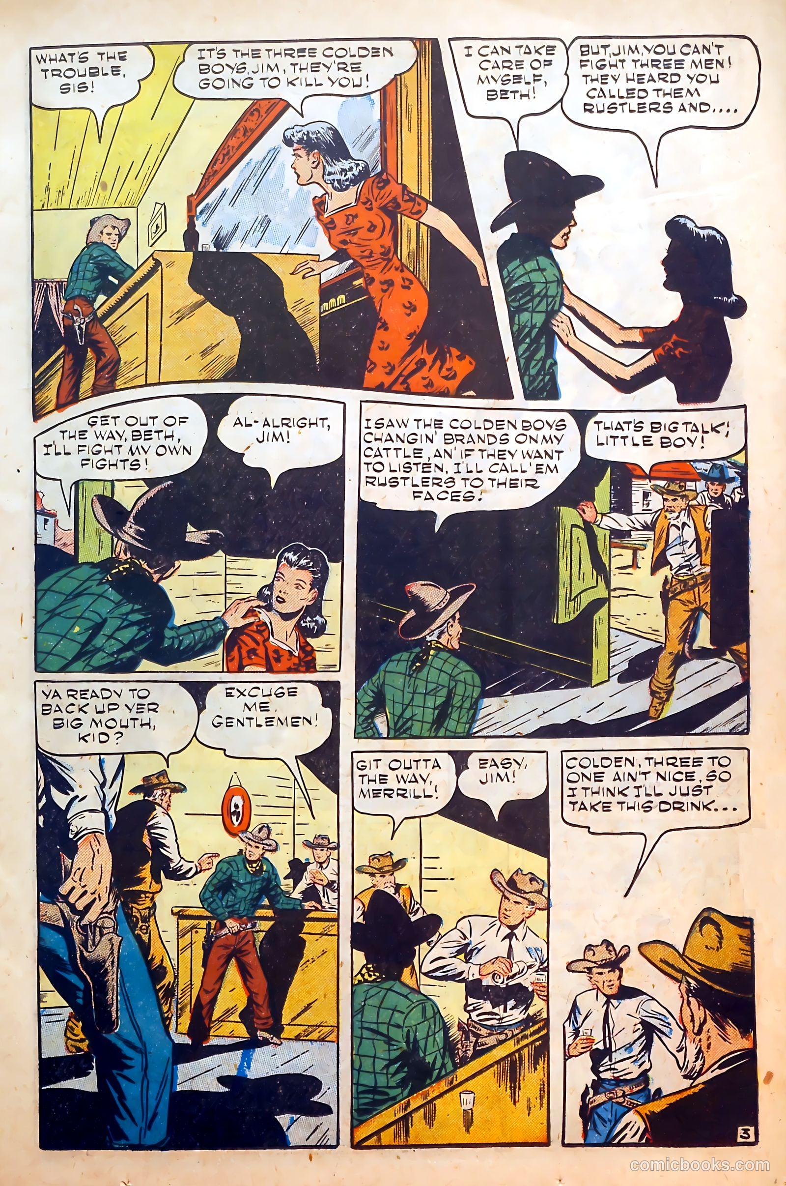 Outlaws #3 (1951) — page 17 of 52