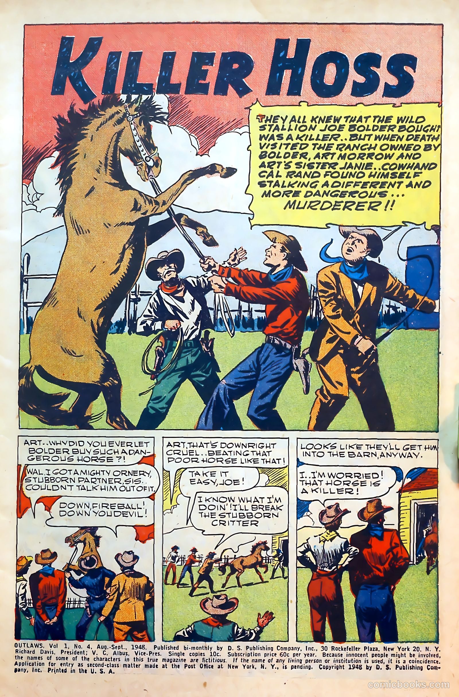 Outlaws #4 (1948) — page 3 of 52