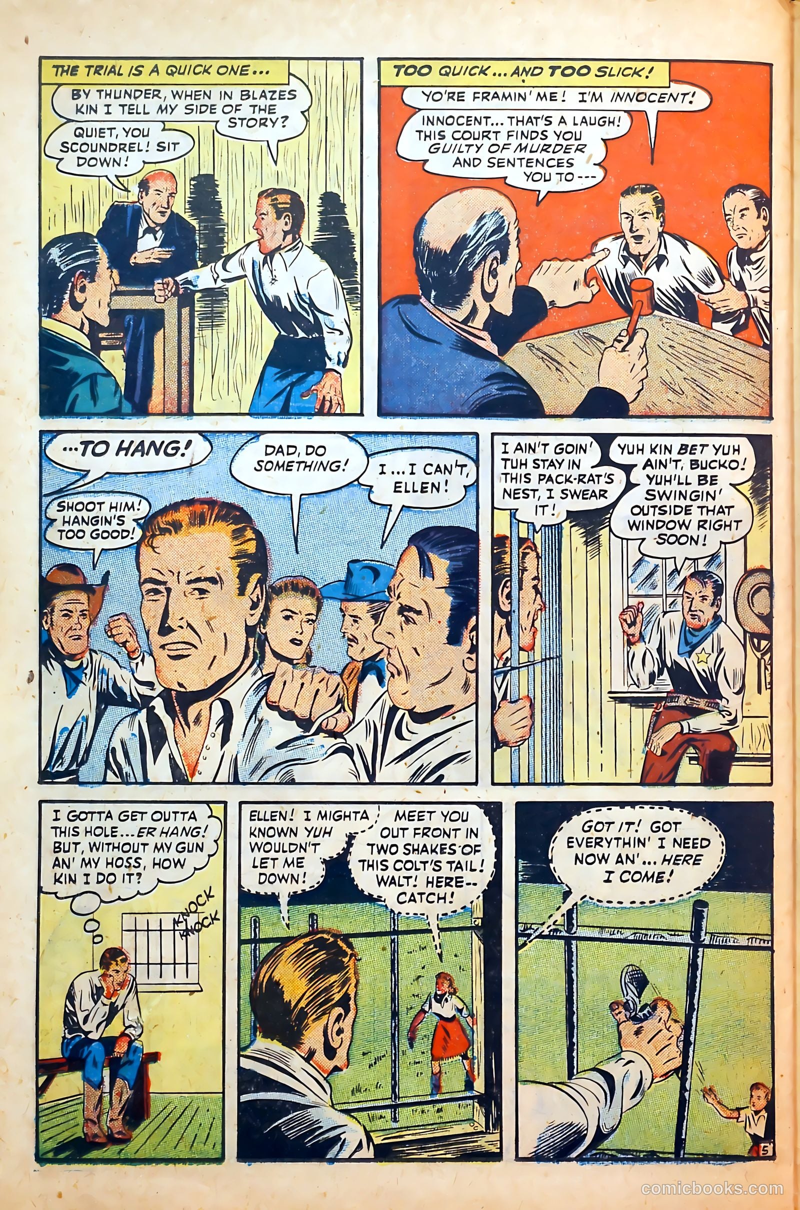 Outlaws #6 (1948) — page 36 of 53