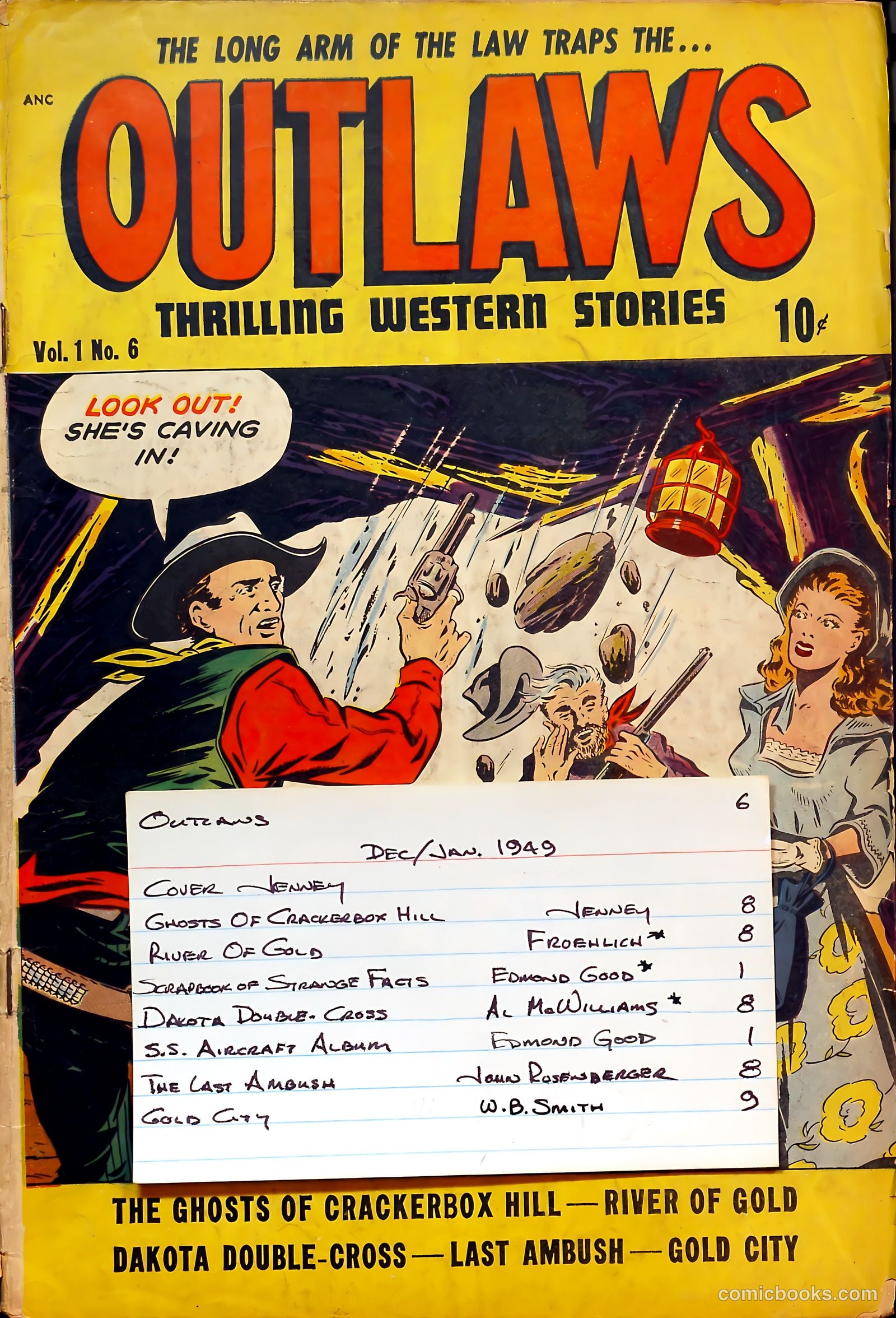 Outlaws #6 (1948) — page 53 of 53