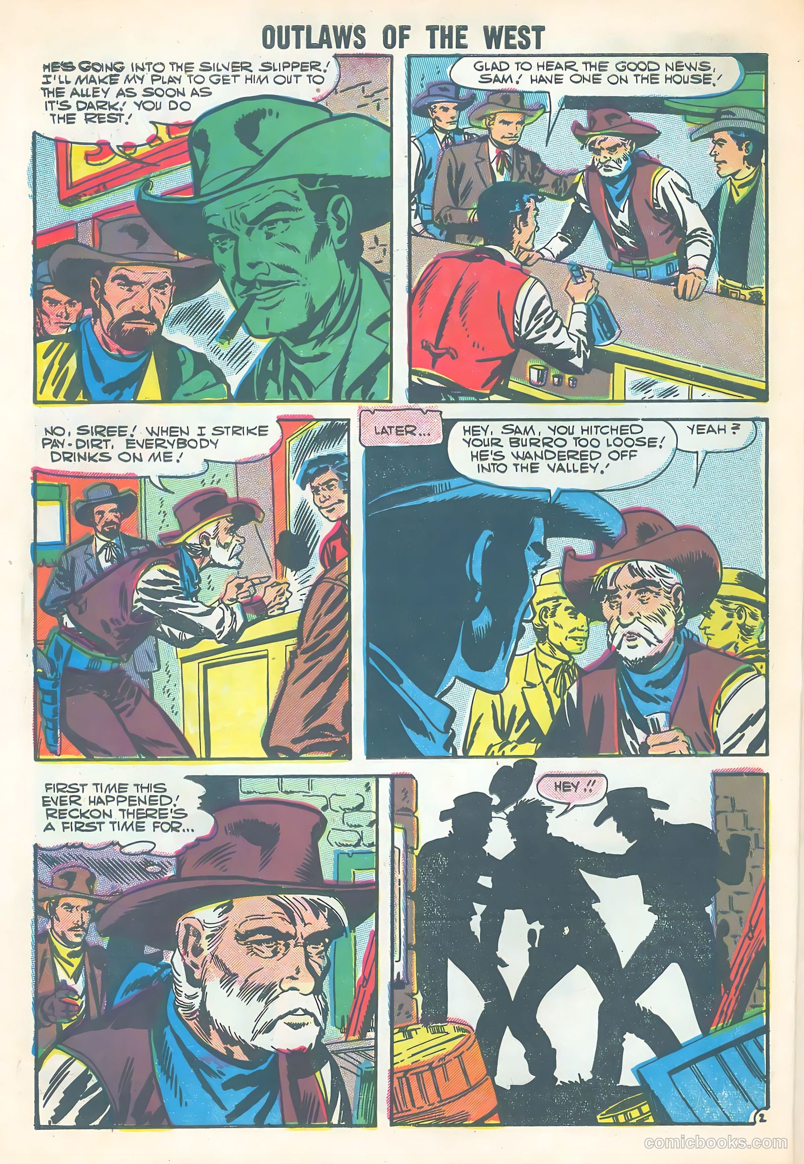 Outlaws of the West #11 (1957) — page 10 of 36