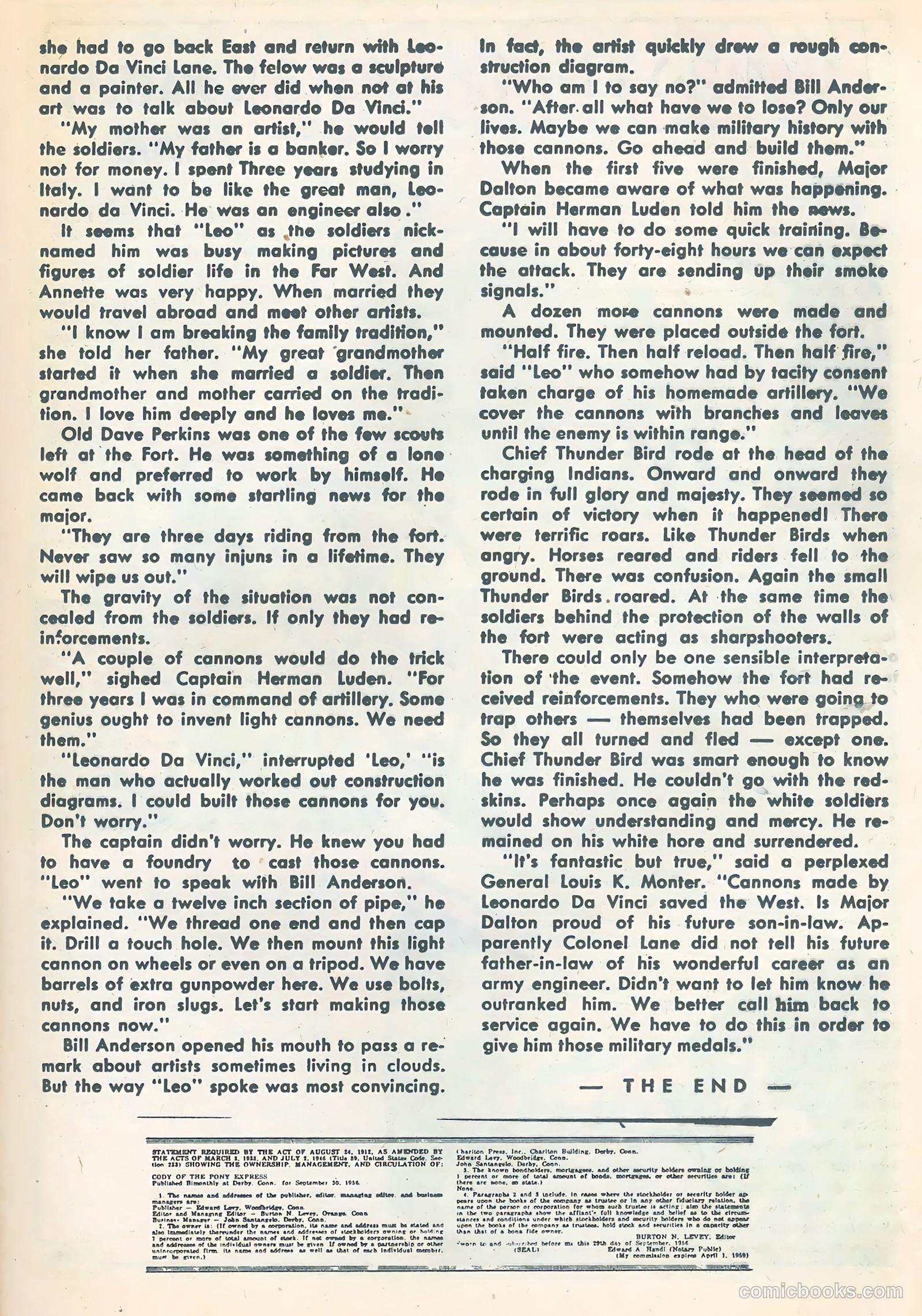 Outlaws of the West #11 (1957) — page 17 of 36
