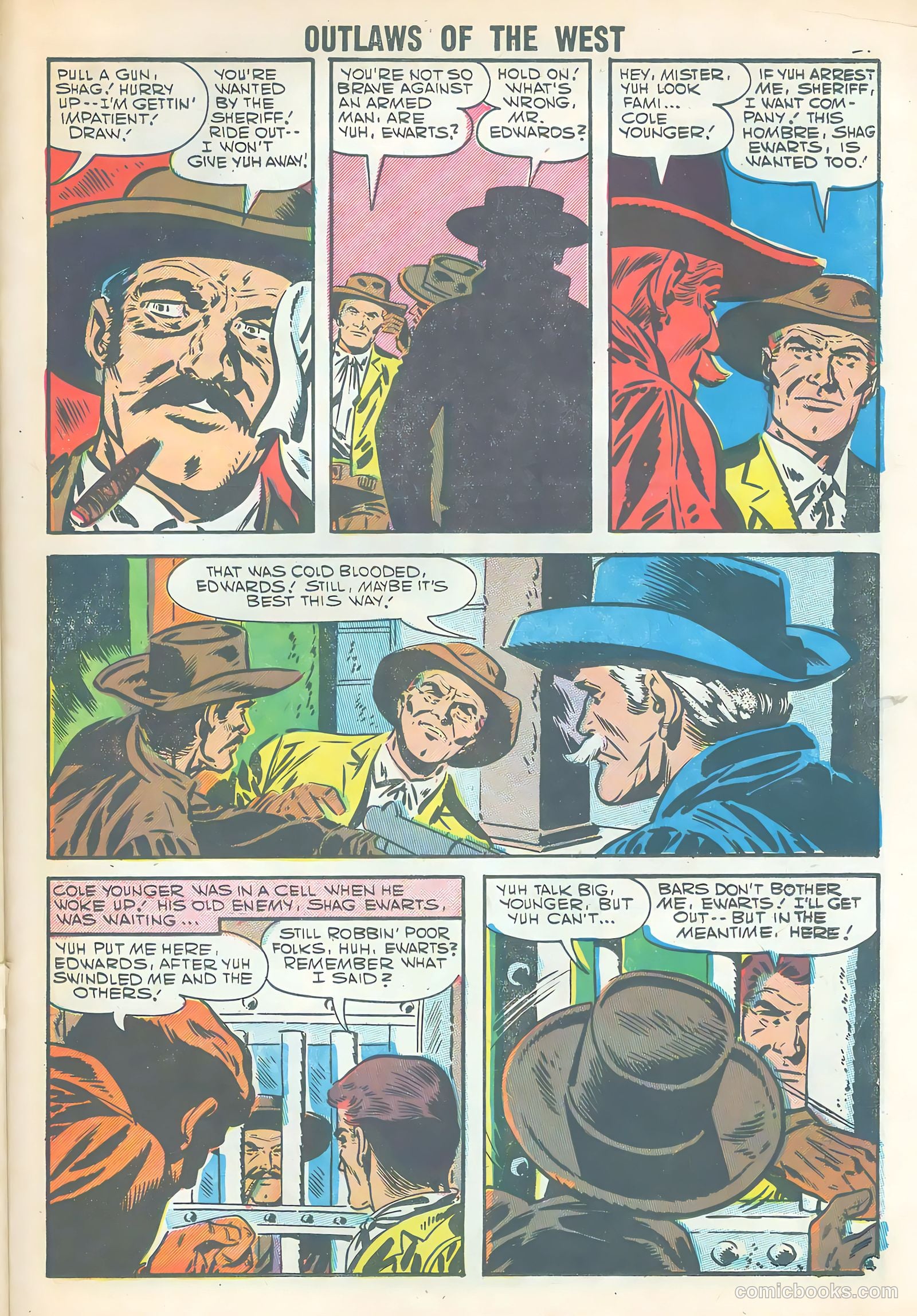 Outlaws of the West #11 (1957) — page 23 of 36