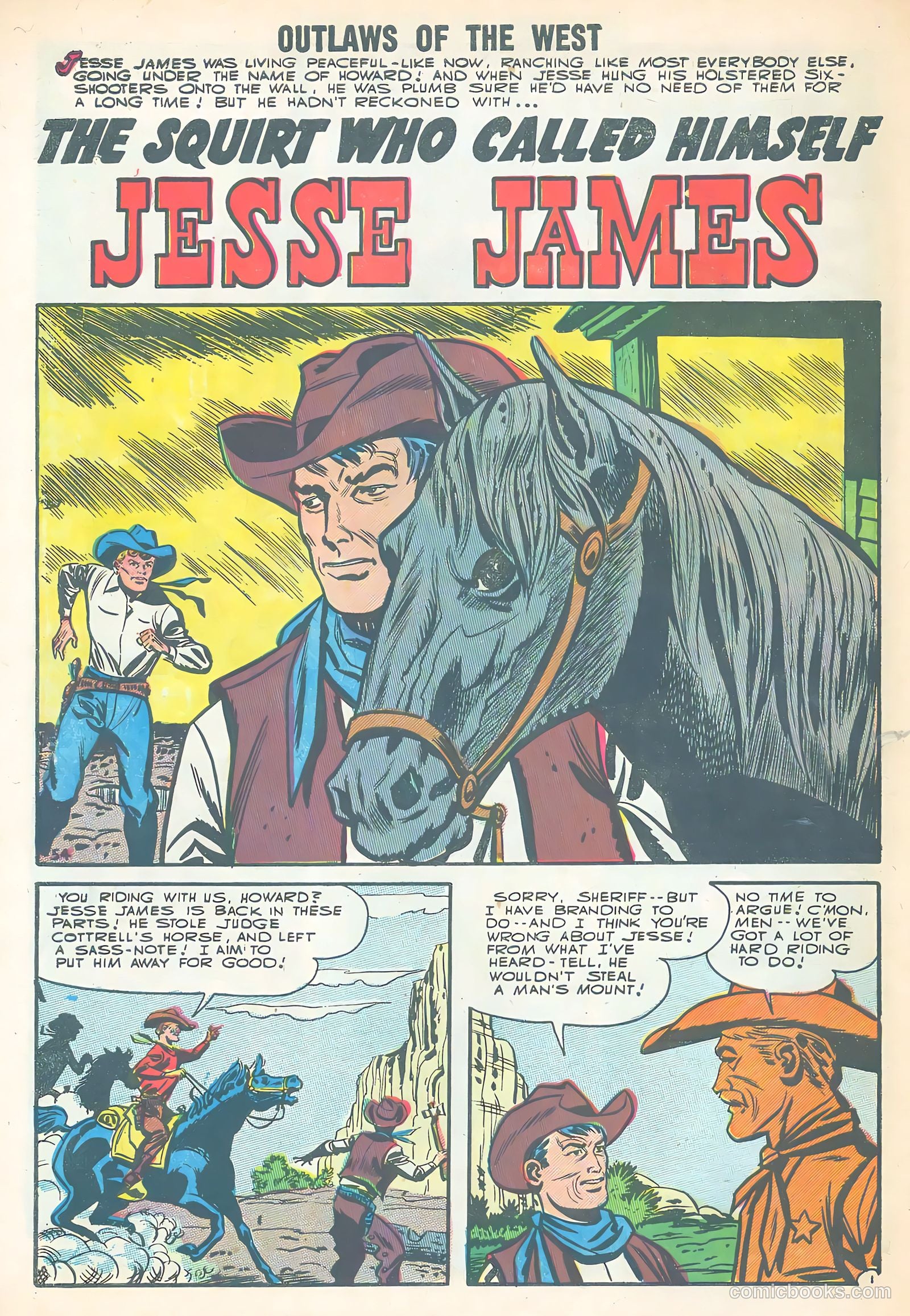 Outlaws of the West #11 (1957) — page 30 of 36