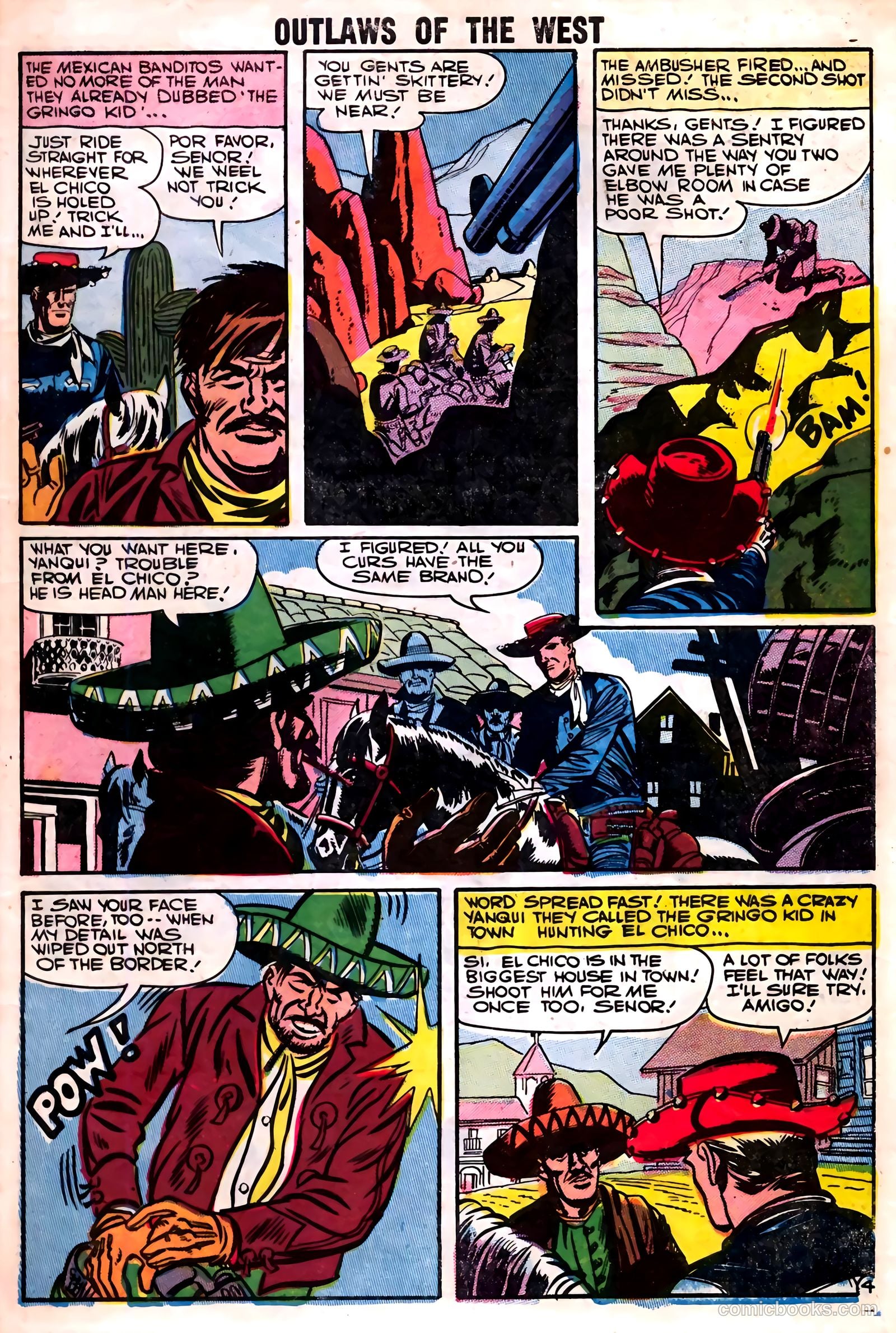 Outlaws of the West #12 (1957) — page 7 of 36