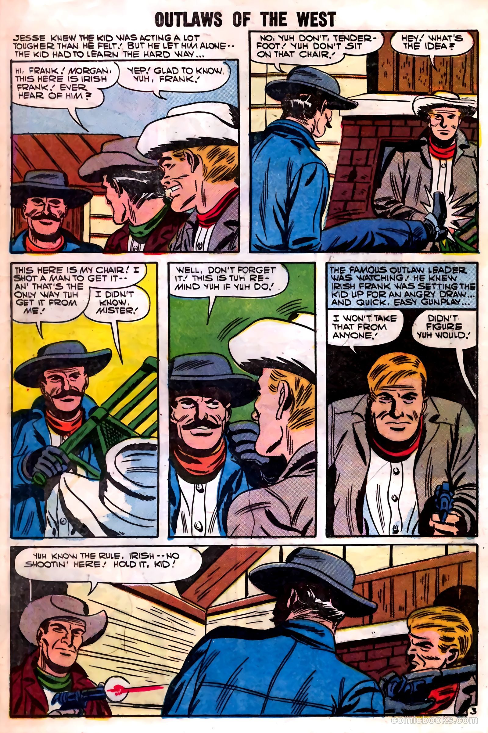 Outlaws of the West #12 (1957) — page 17 of 36