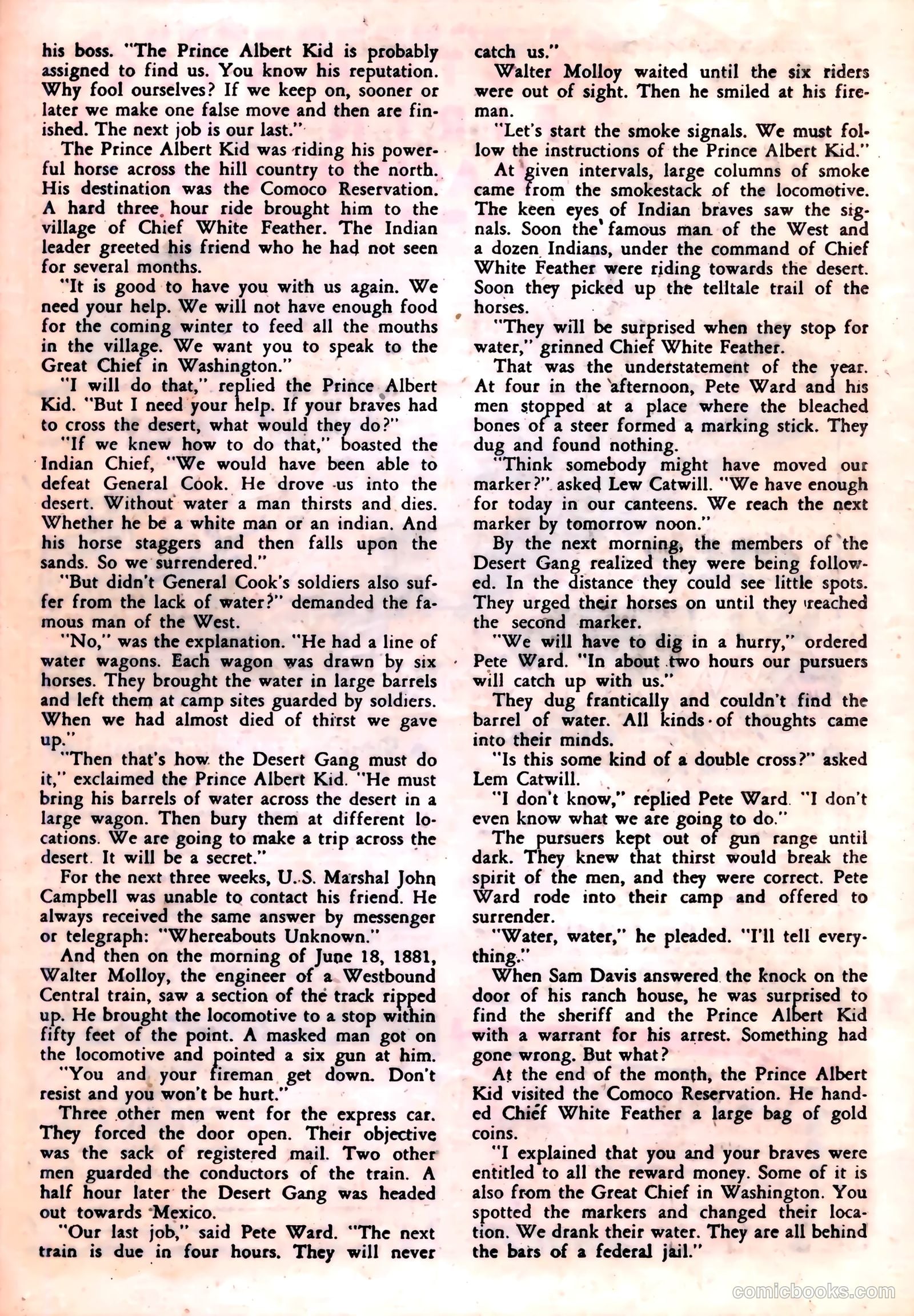 Outlaws of the West #12 (1957) — page 21 of 36
