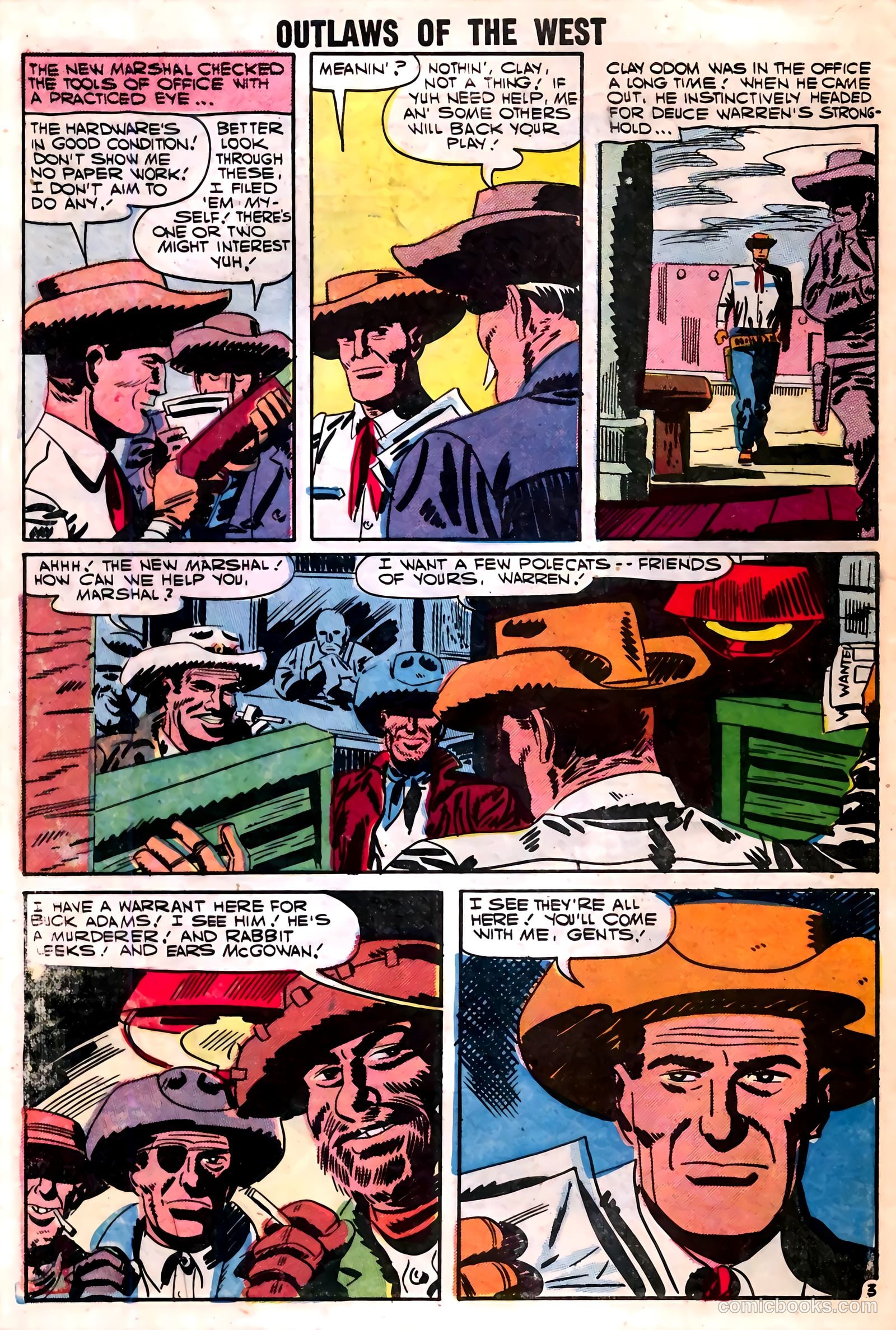 Outlaws of the West #12 (1957) — page 30 of 36