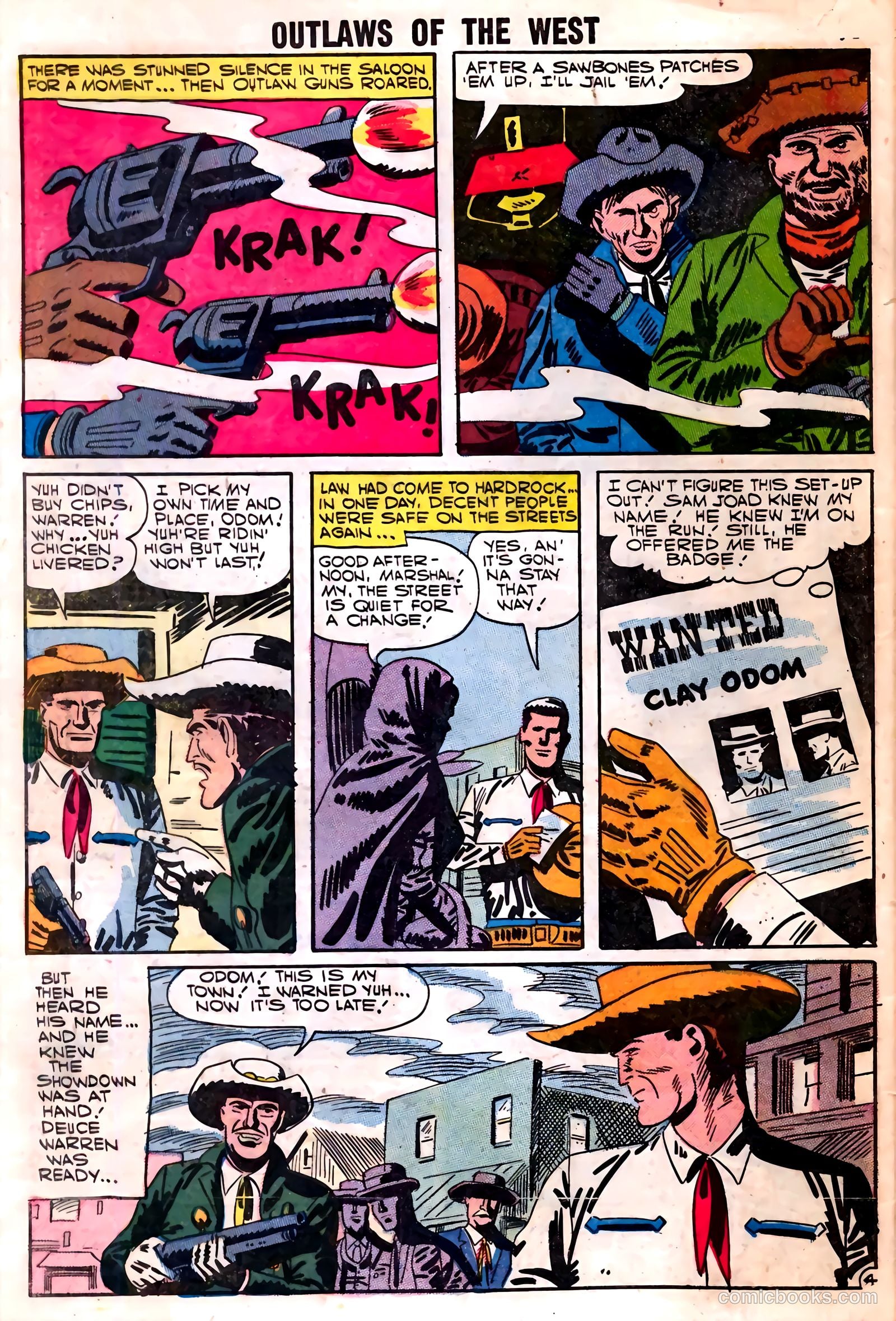 Outlaws of the West #12 (1957) — page 32 of 36