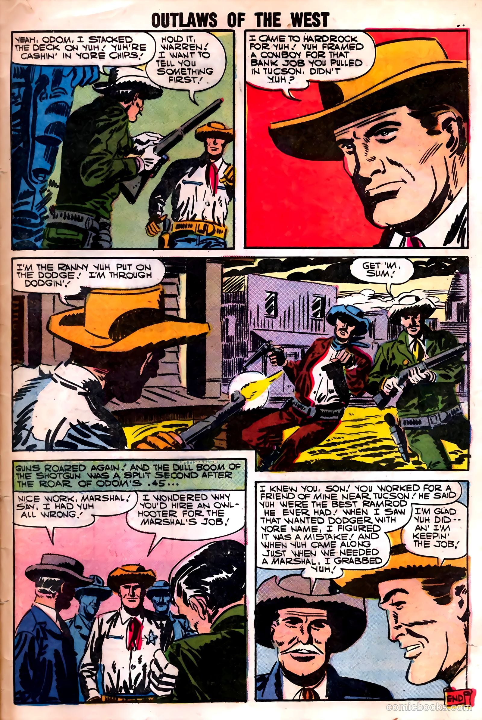 Outlaws of the West #12 (1957) — page 33 of 36
