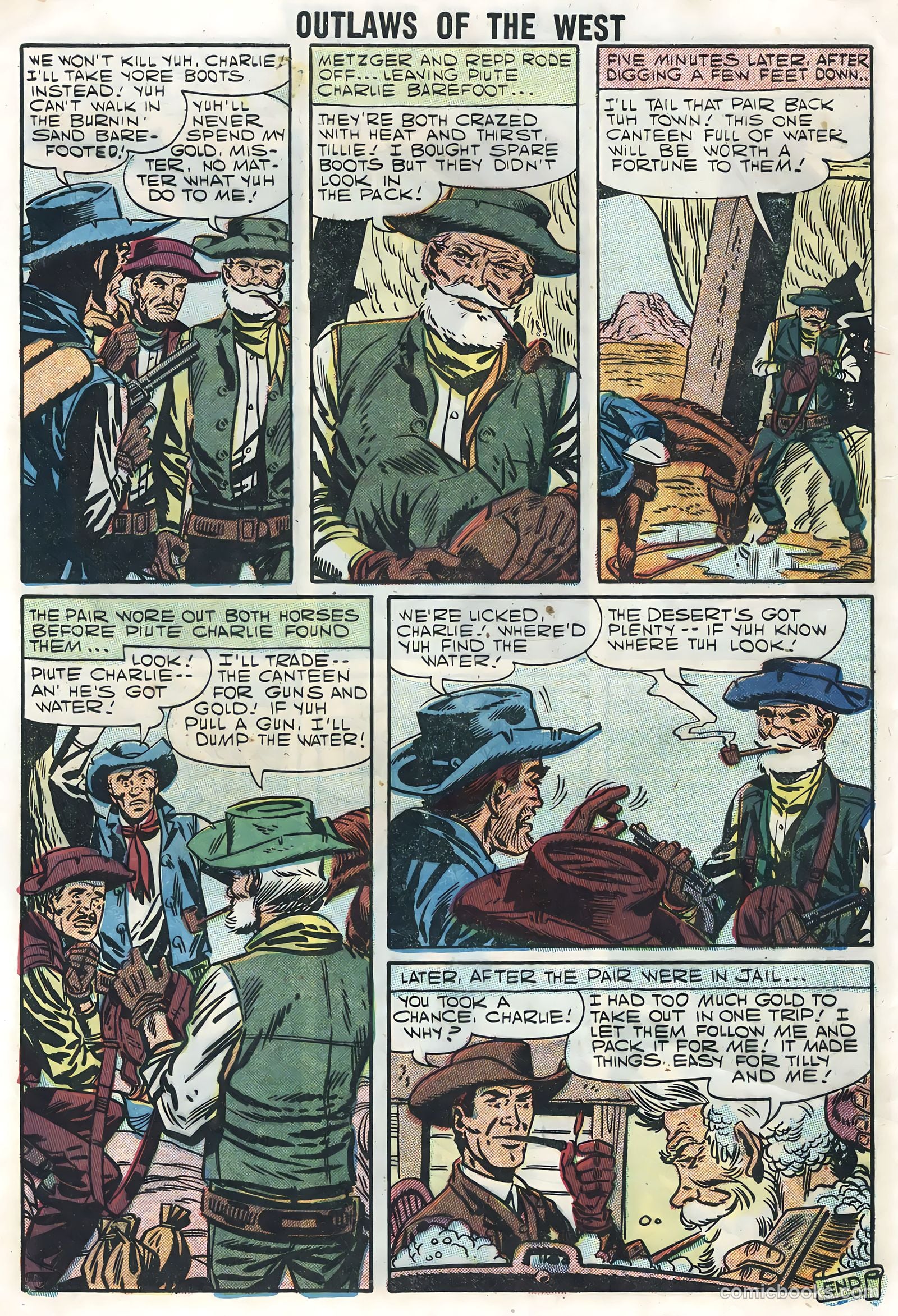 Outlaws of the West #13 (1957) — page 8 of 36