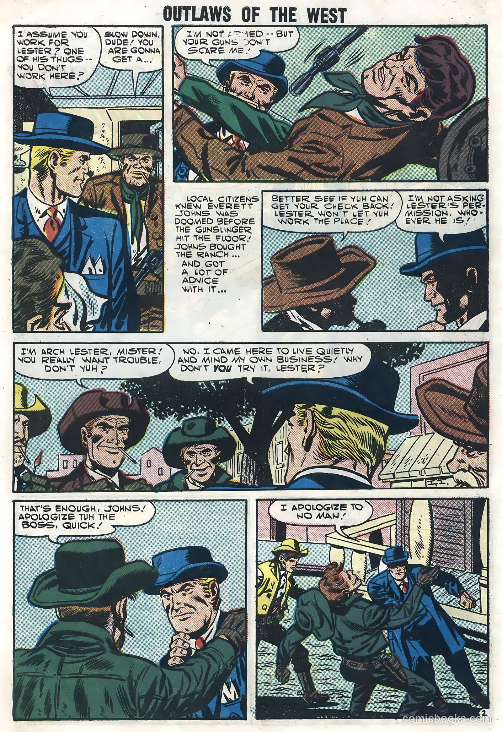 Outlaws of the West #13 (1957) — page 10 of 36
