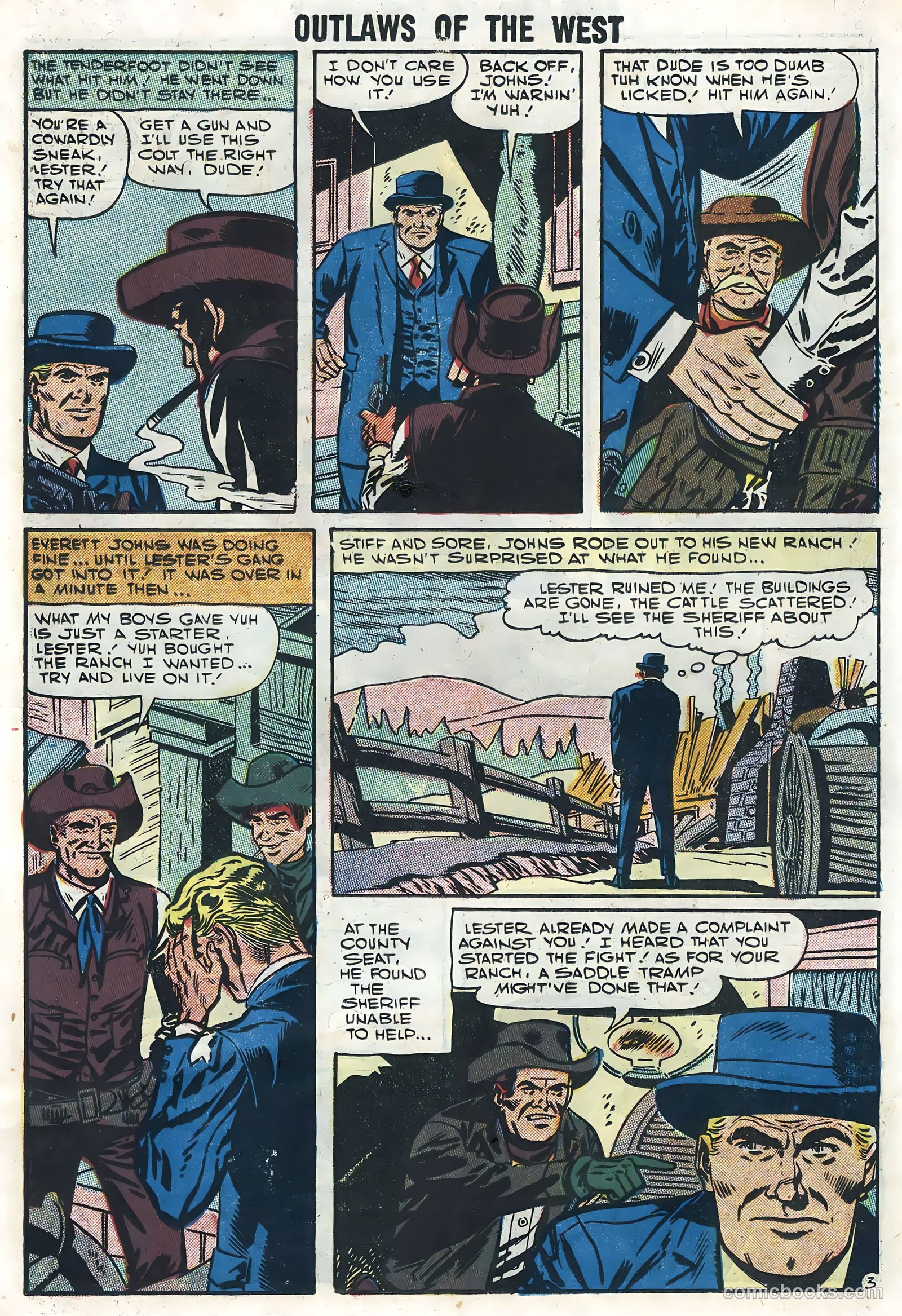Outlaws of the West #13 (1957) — page 11 of 36