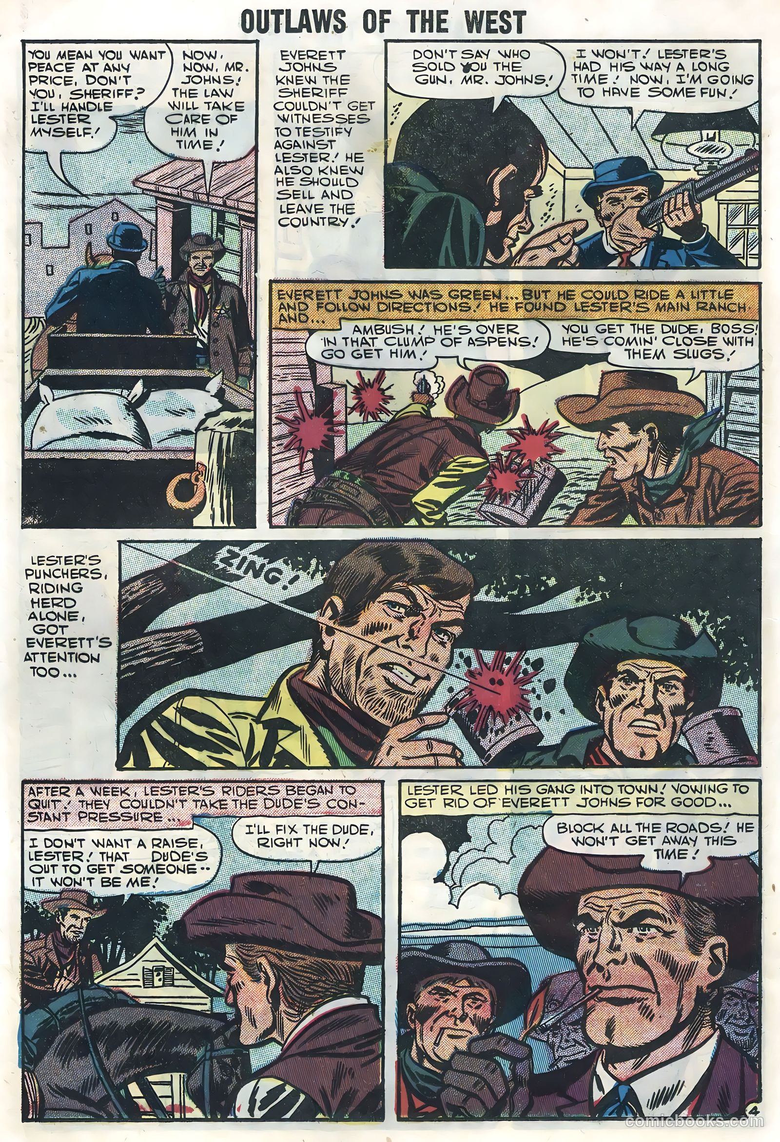Outlaws of the West #13 (1957) — page 12 of 36