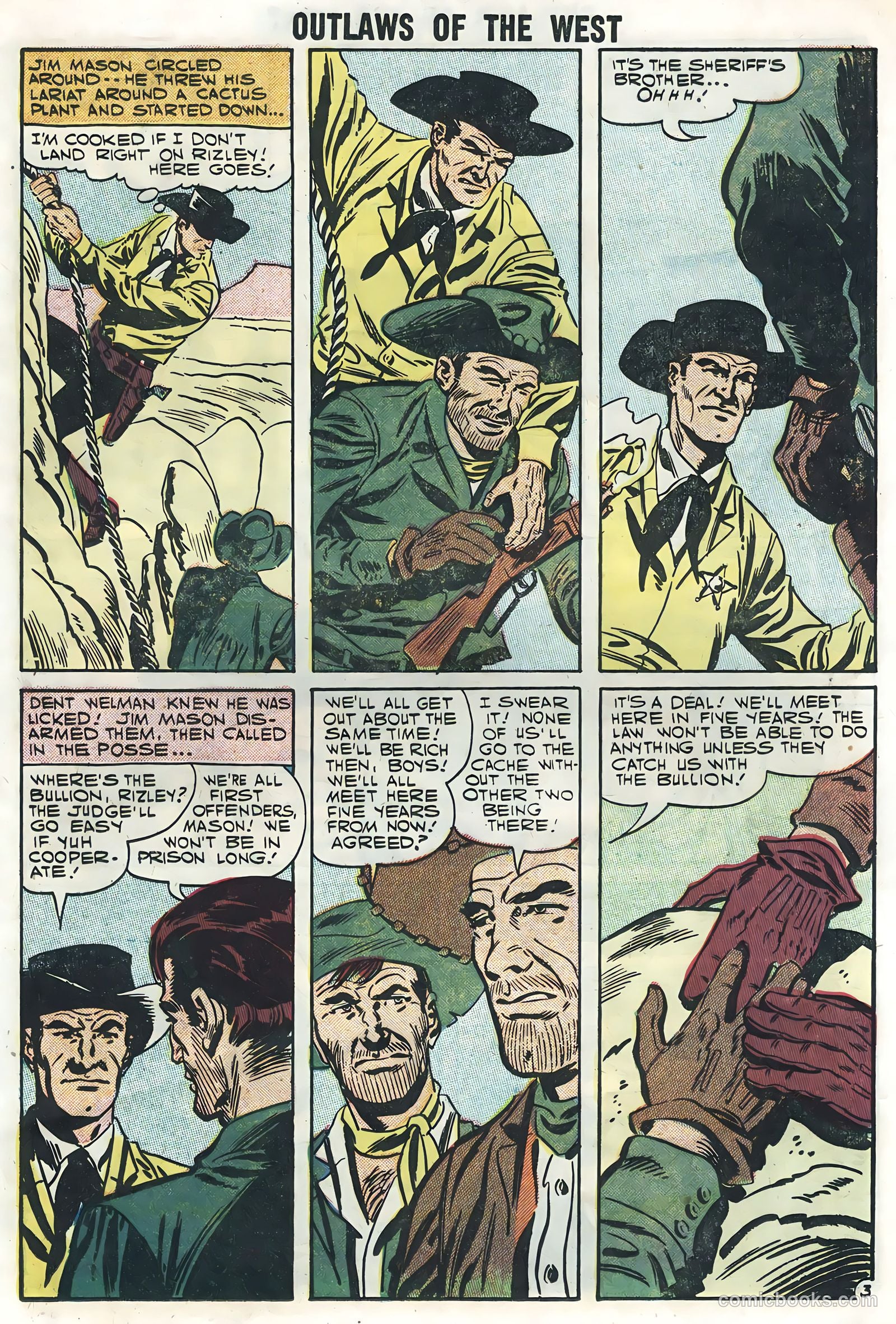 Outlaws of the West #13 (1957) — page 17 of 36