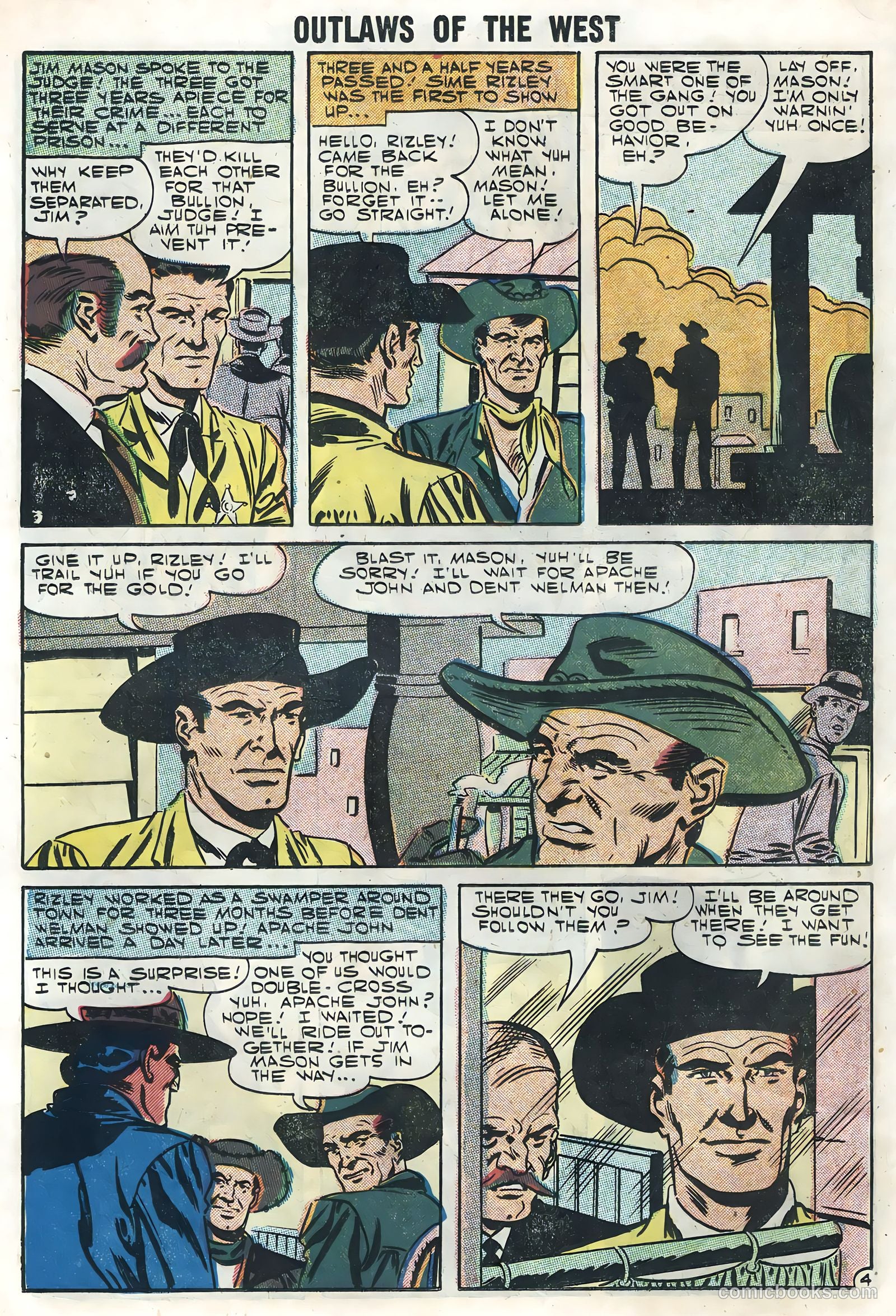 Outlaws of the West #13 (1957) — page 18 of 36