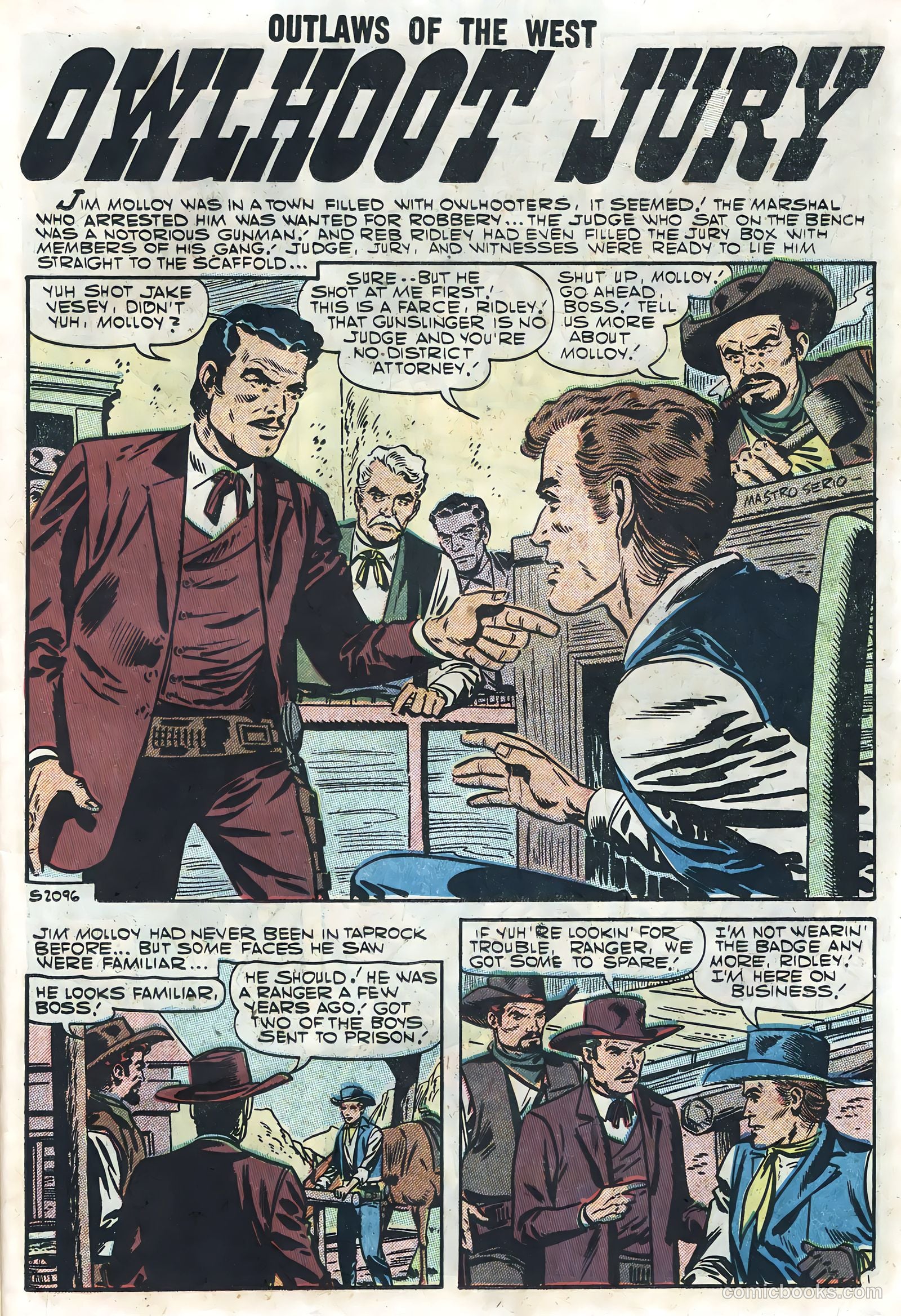 Outlaws of the West #13 (1957) — page 23 of 36