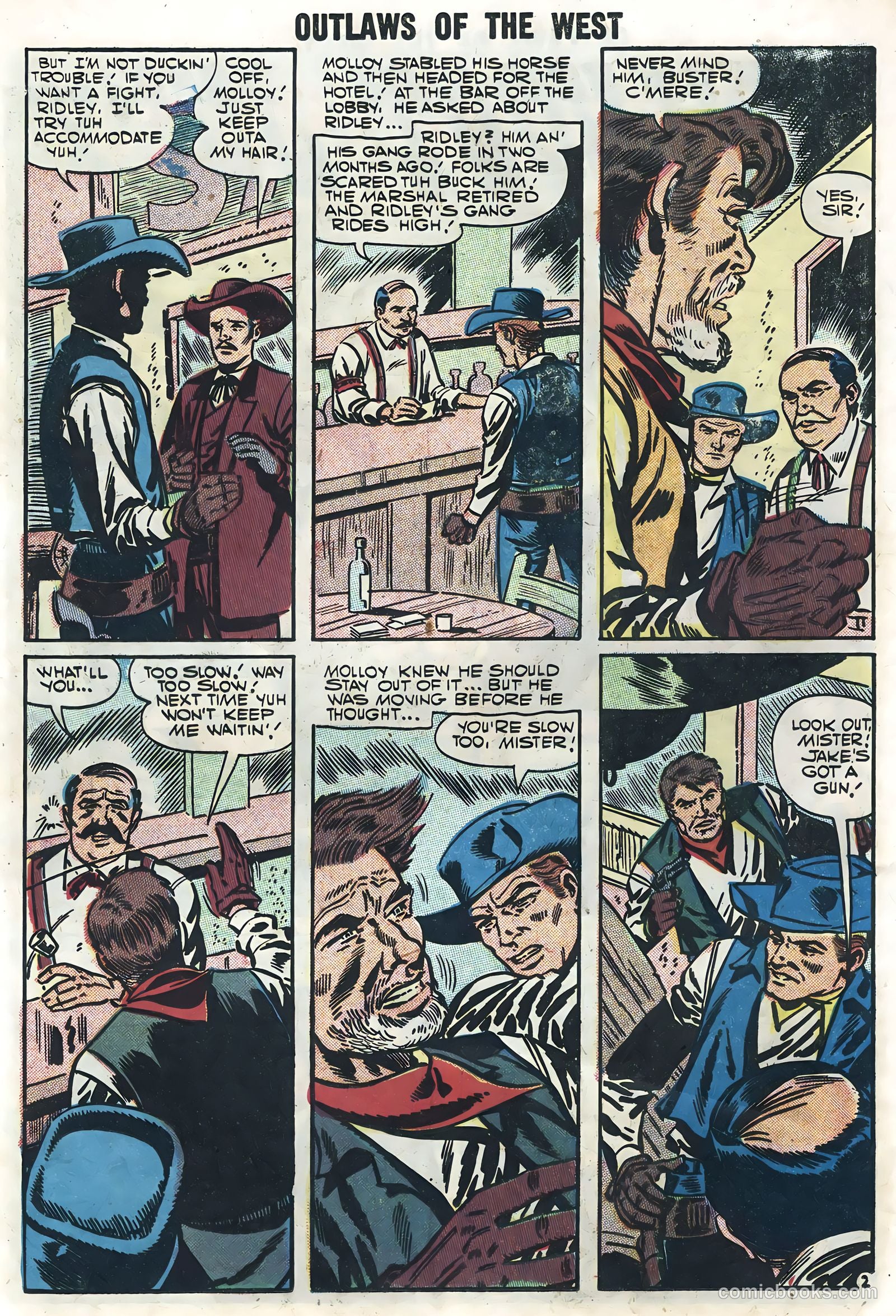 Outlaws of the West #13 (1957) — page 24 of 36