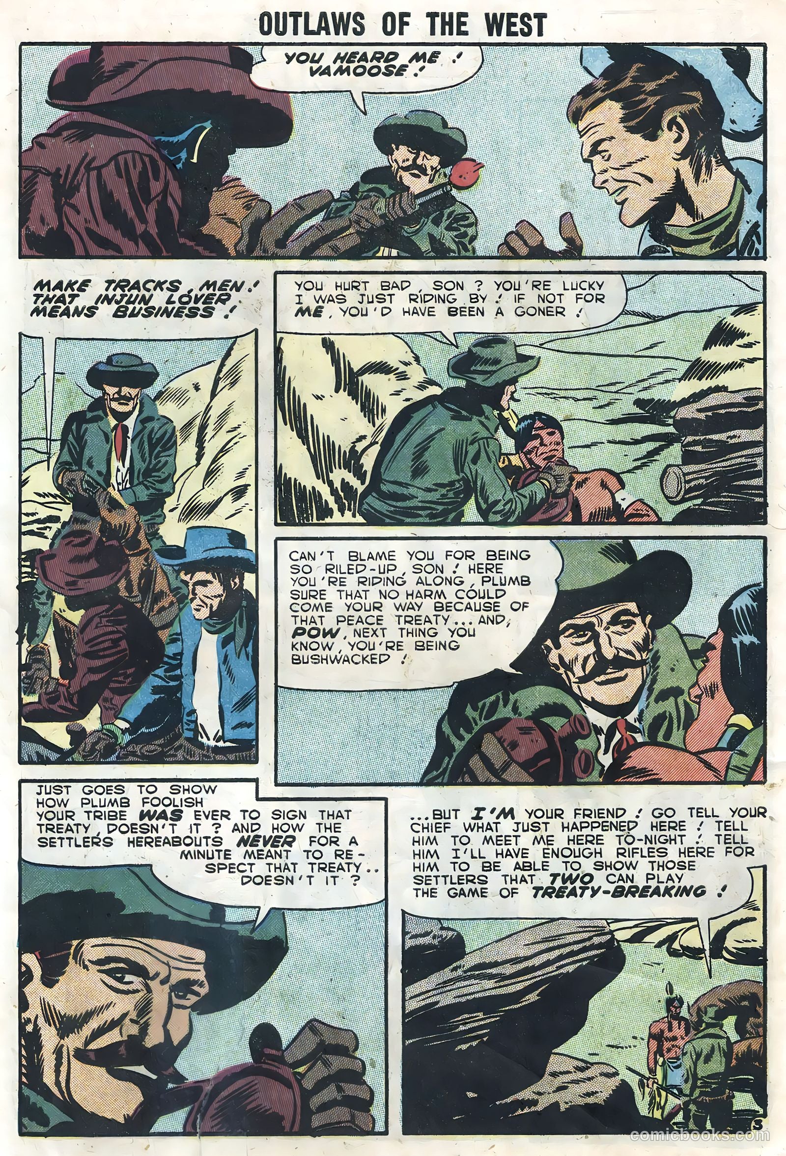 Outlaws of the West #13 (1957) — page 30 of 36