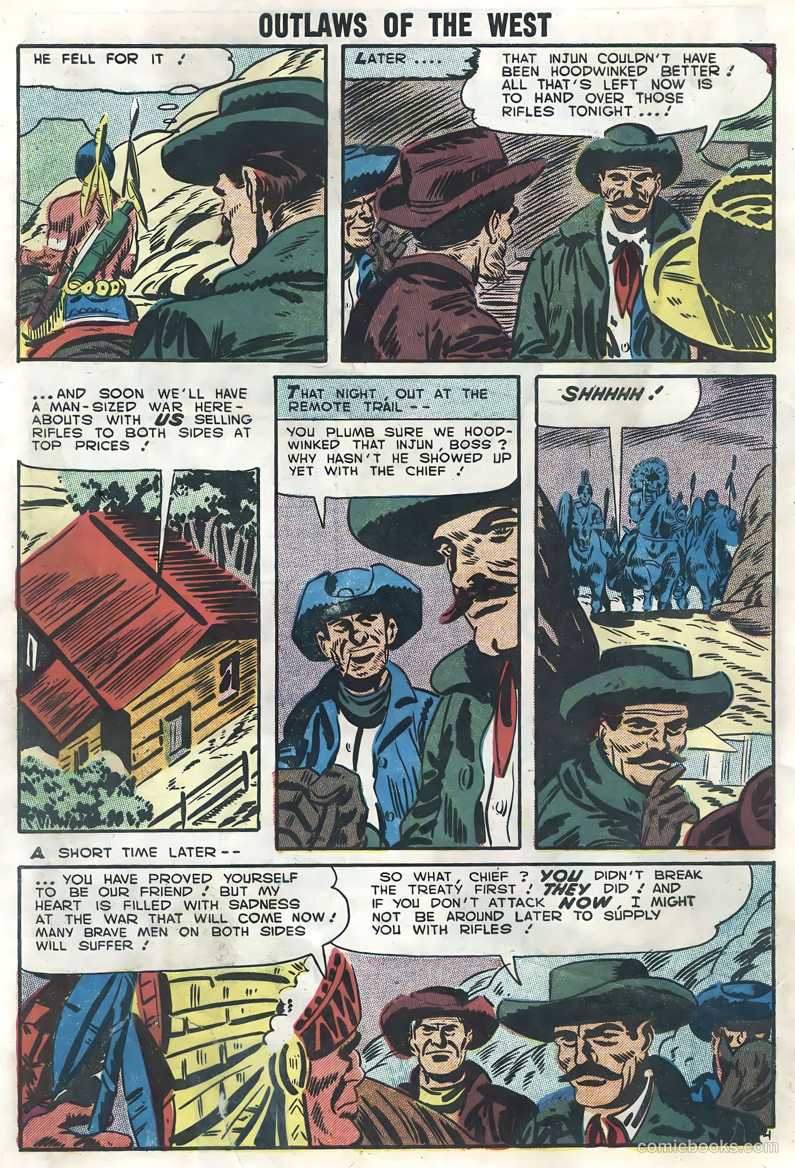 Outlaws of the West #13 (1957) — page 32 of 36