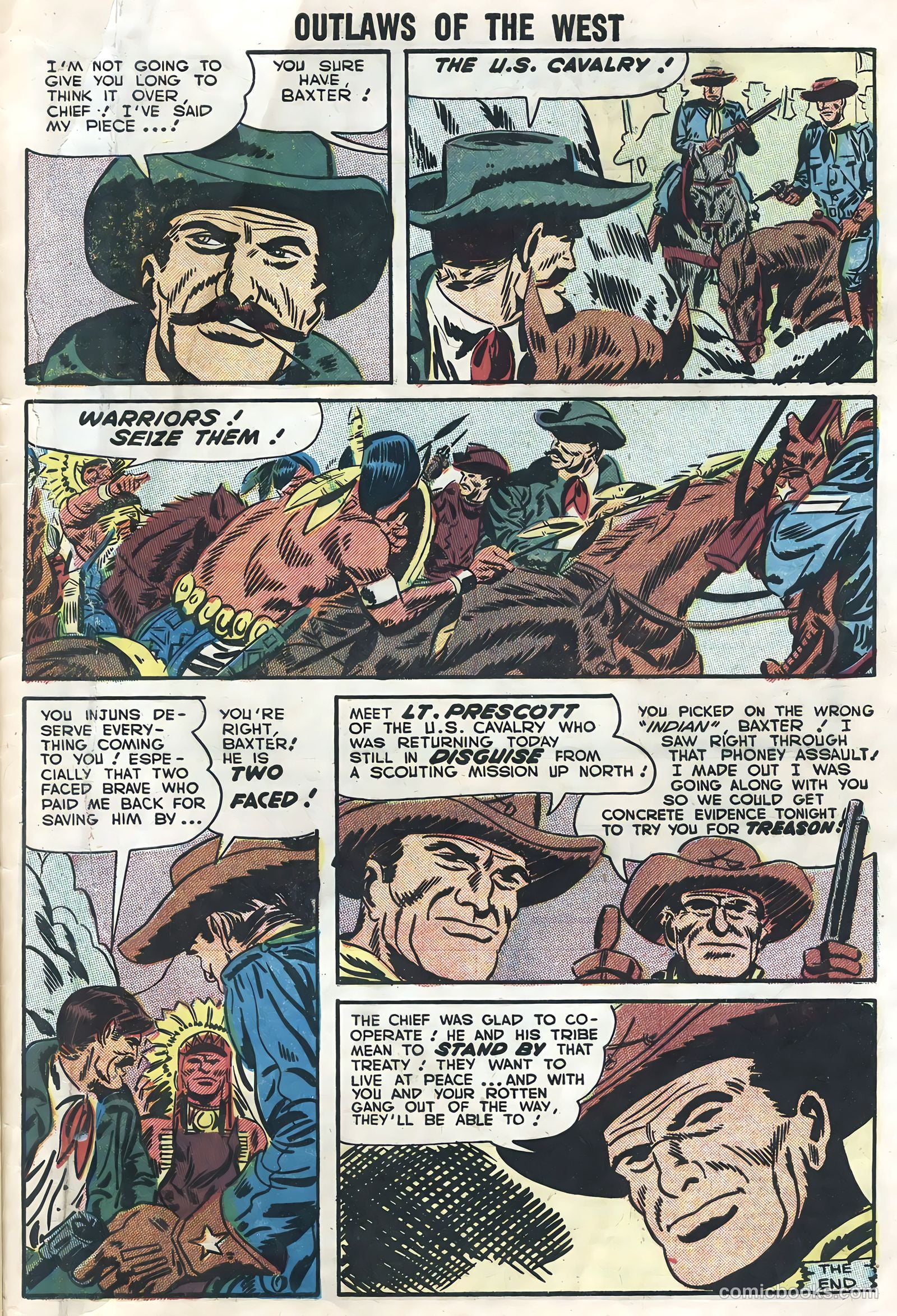 Outlaws of the West #13 (1957) — page 33 of 36