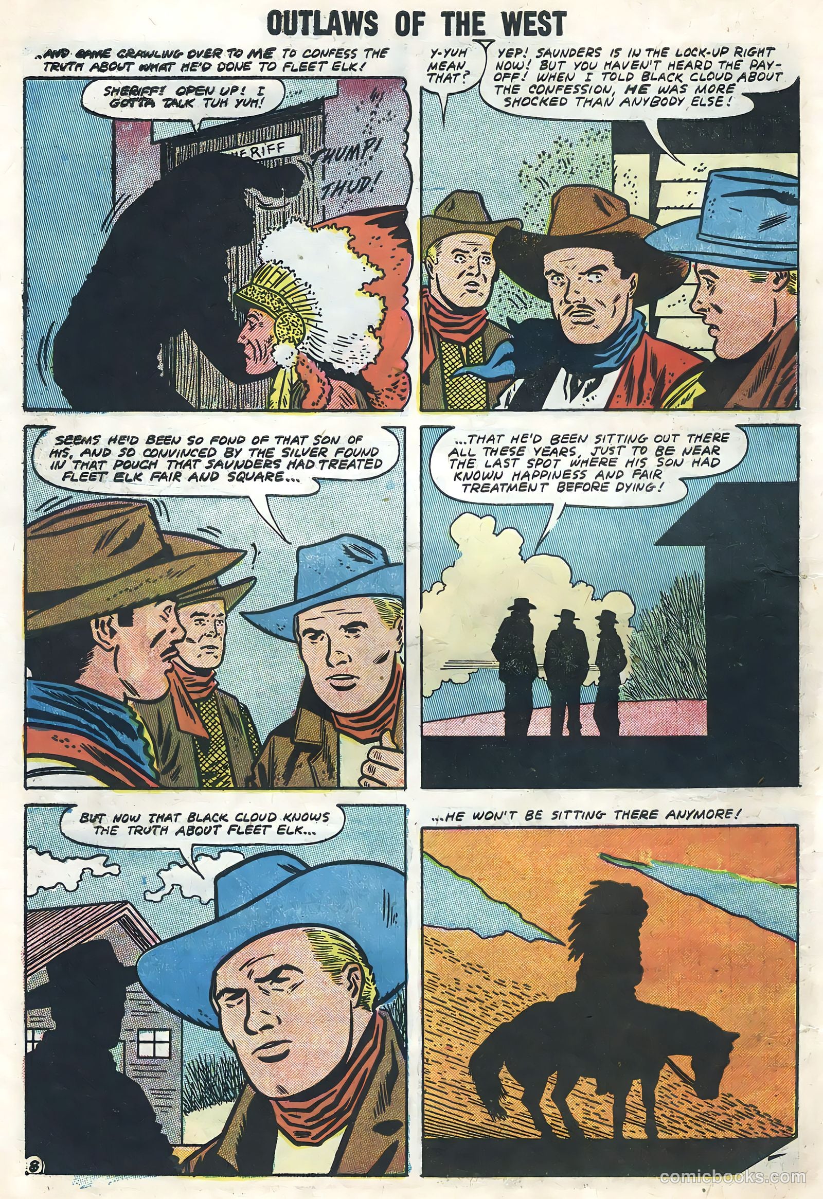 Outlaws of the West #14 (1958) — page 10 of 68