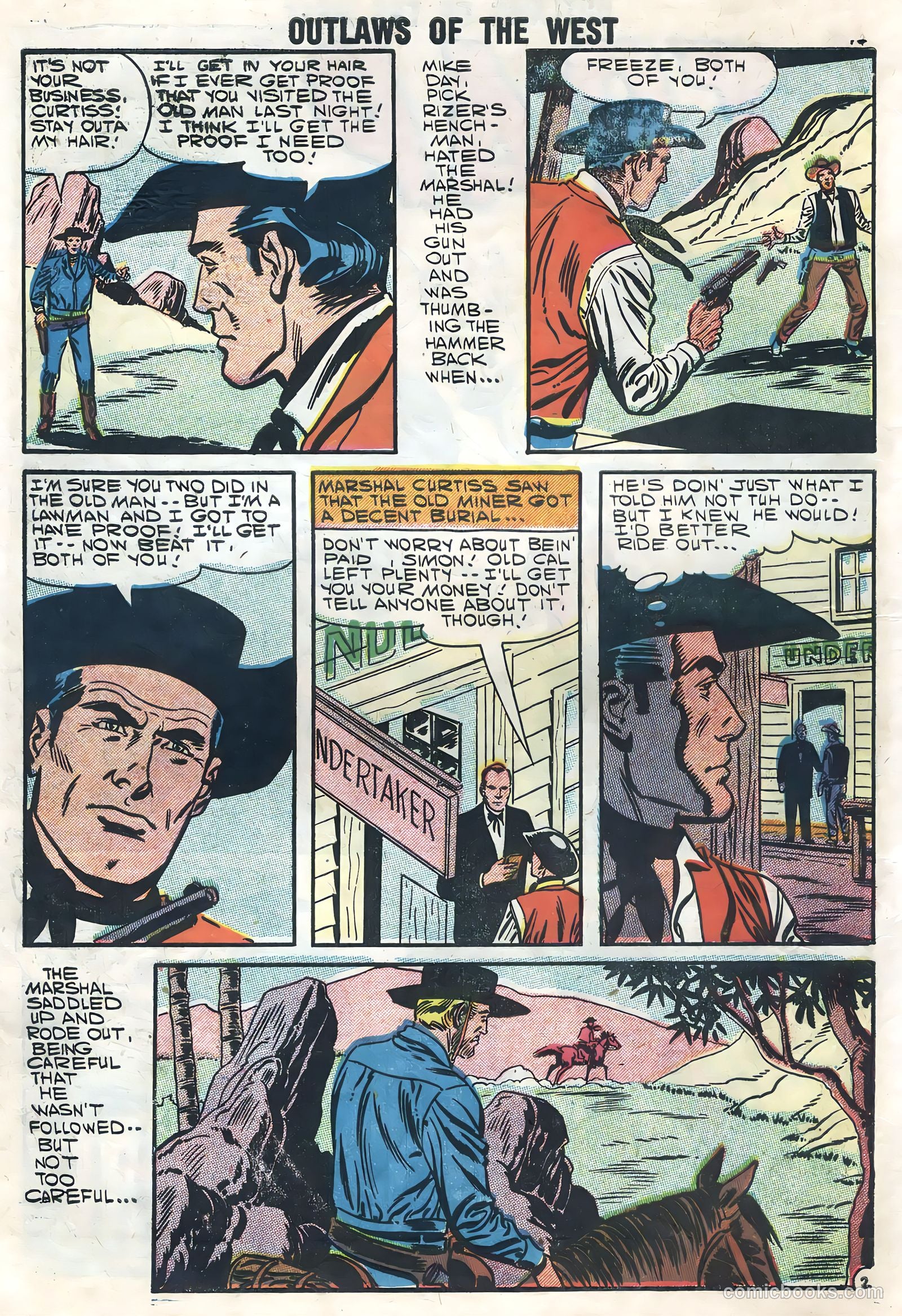Outlaws of the West #14 (1958) — page 18 of 68