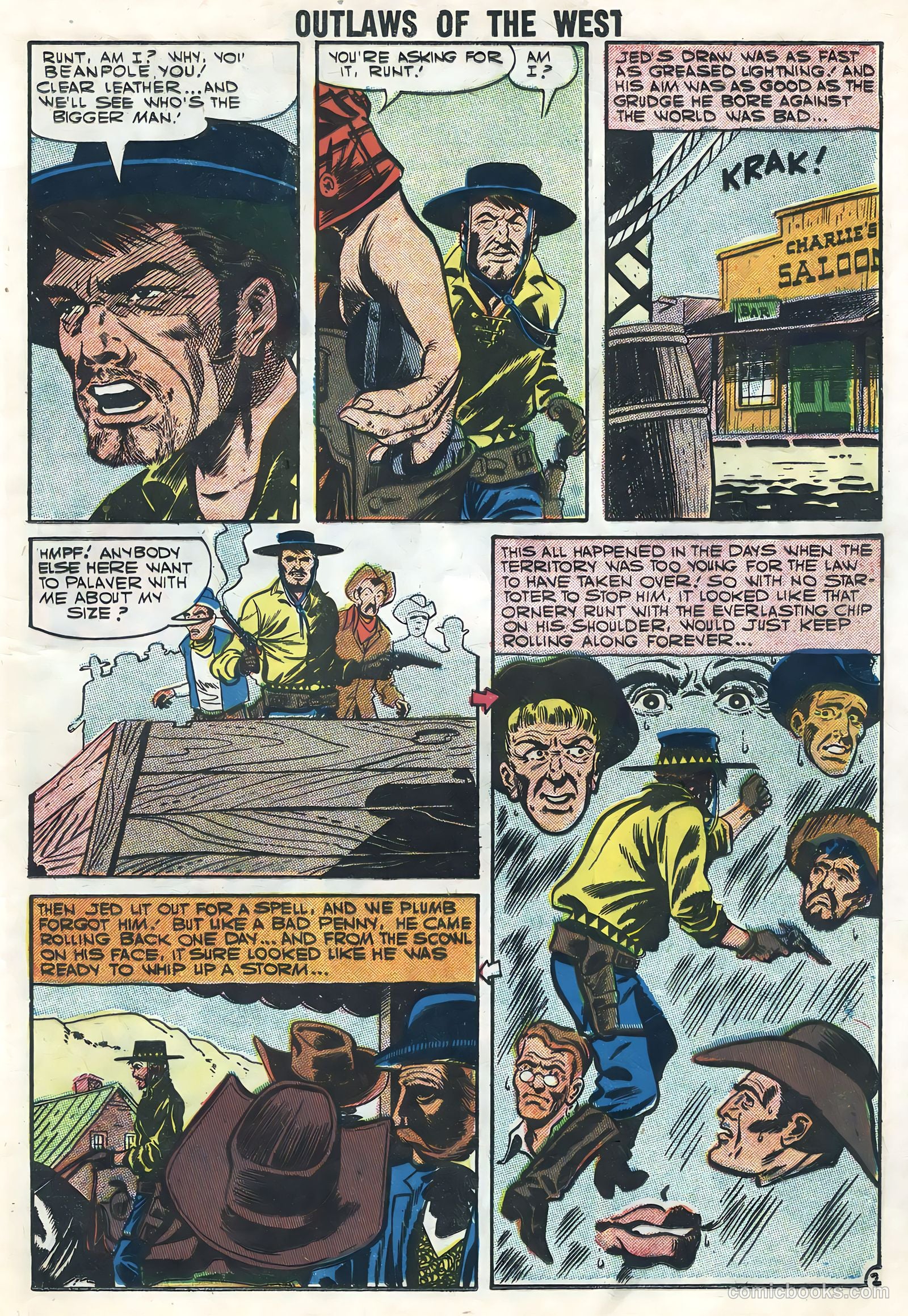 Outlaws of the West #14 (1958) — page 23 of 68