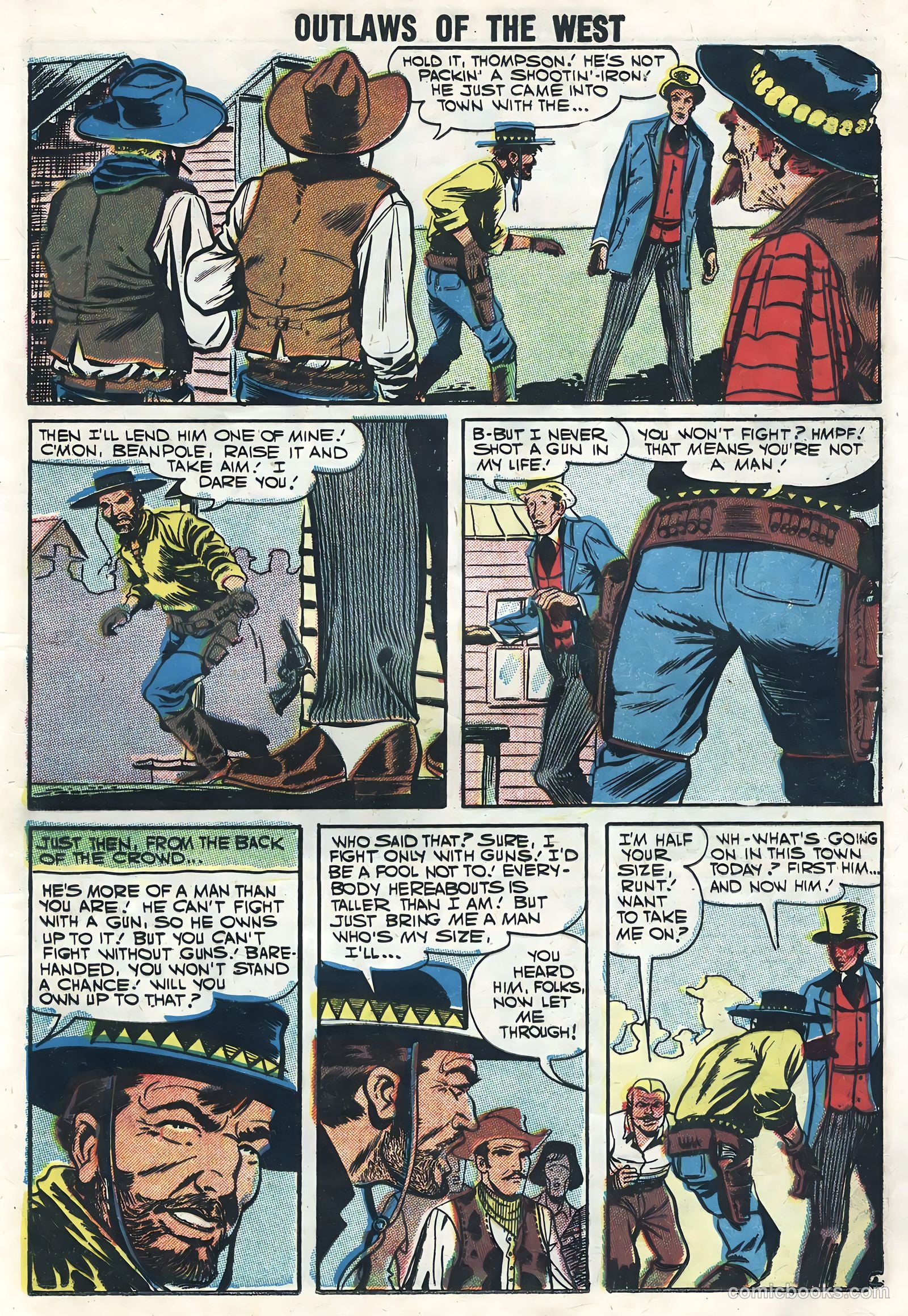 Outlaws of the West #14 (1958) — page 25 of 68