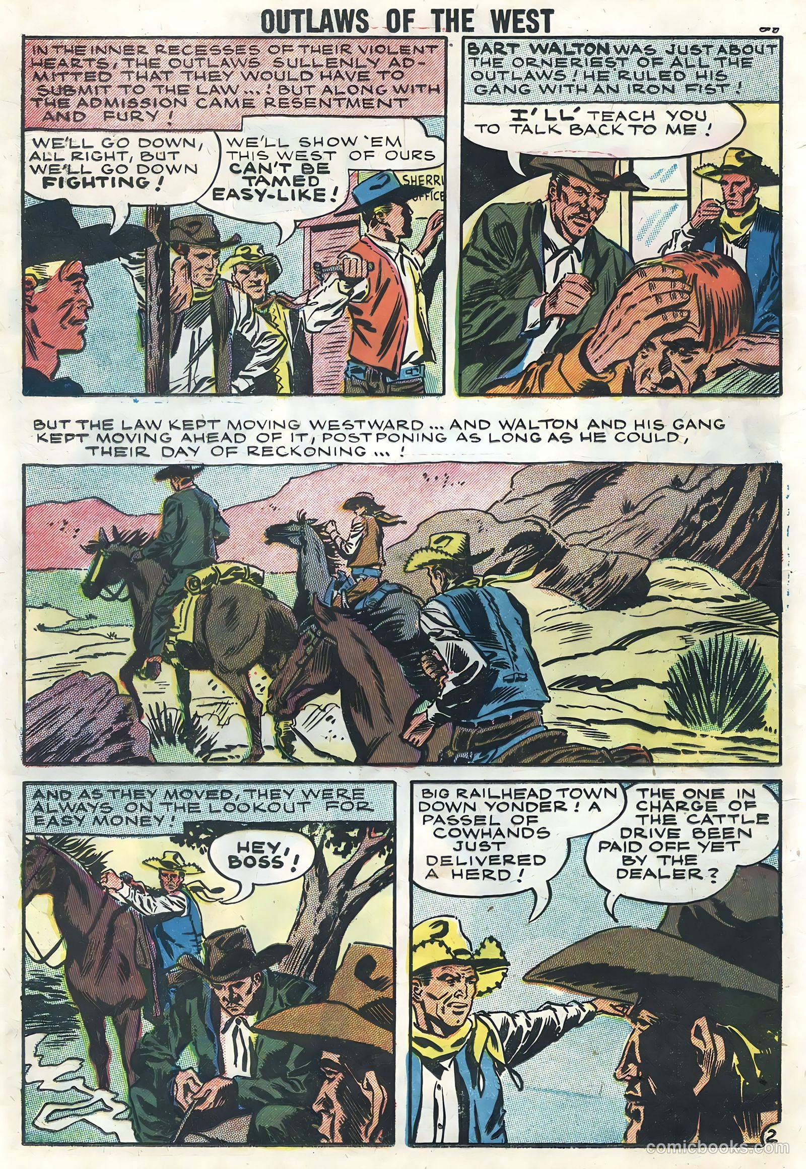 Outlaws of the West #14 (1958) — page 30 of 68