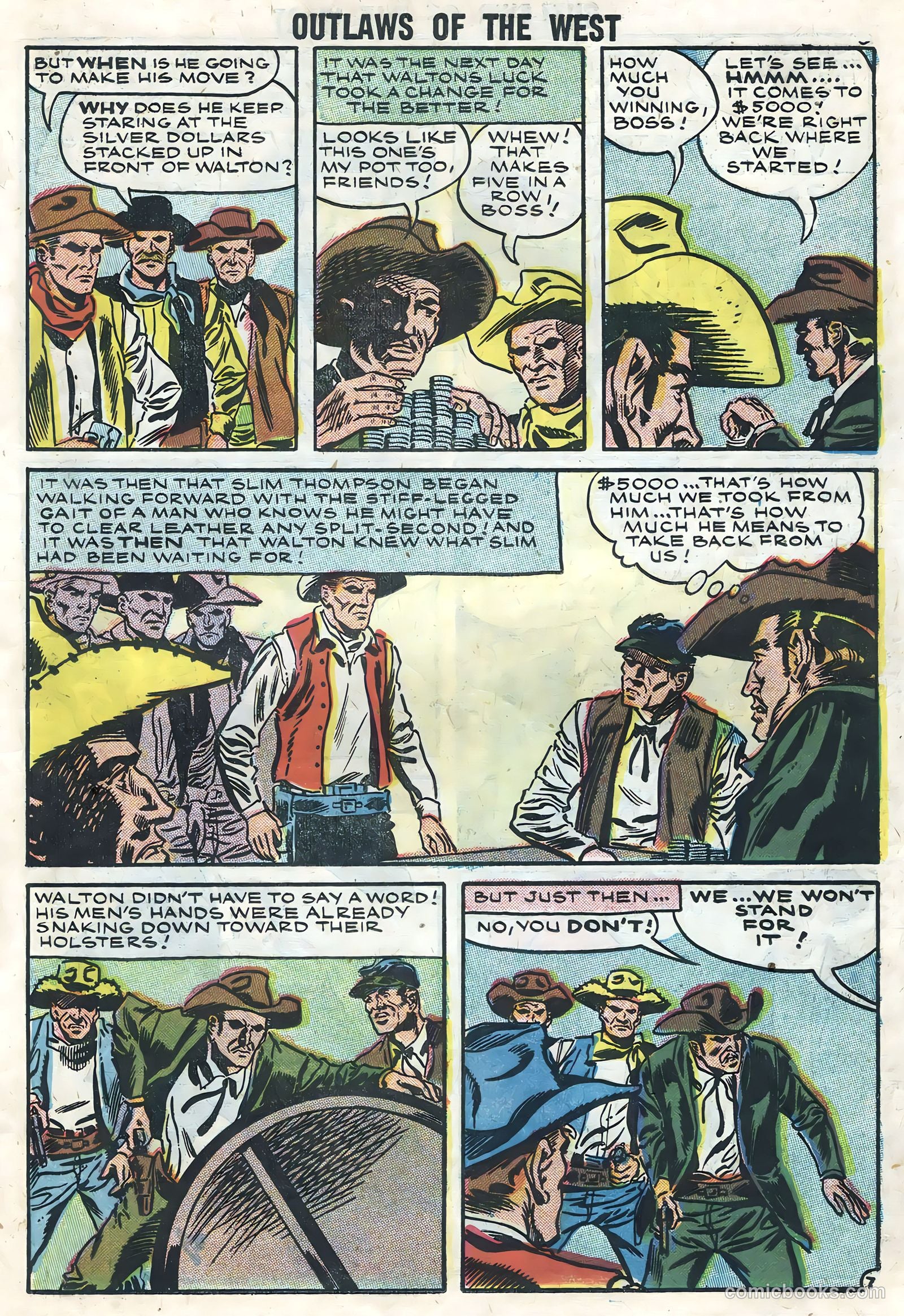 Outlaws of the West #14 (1958) — page 35 of 68