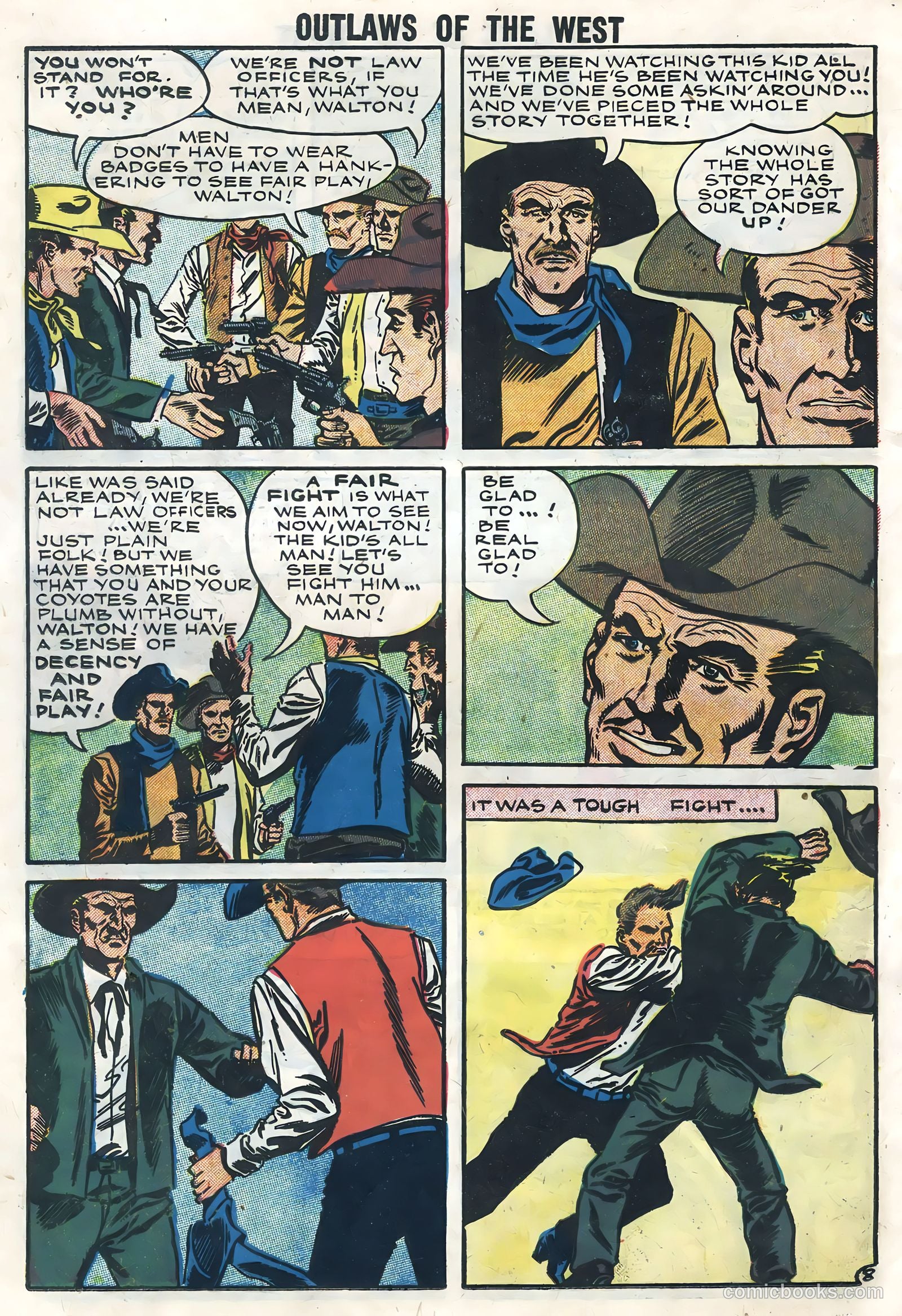 Outlaws of the West #14 (1958) — page 36 of 68