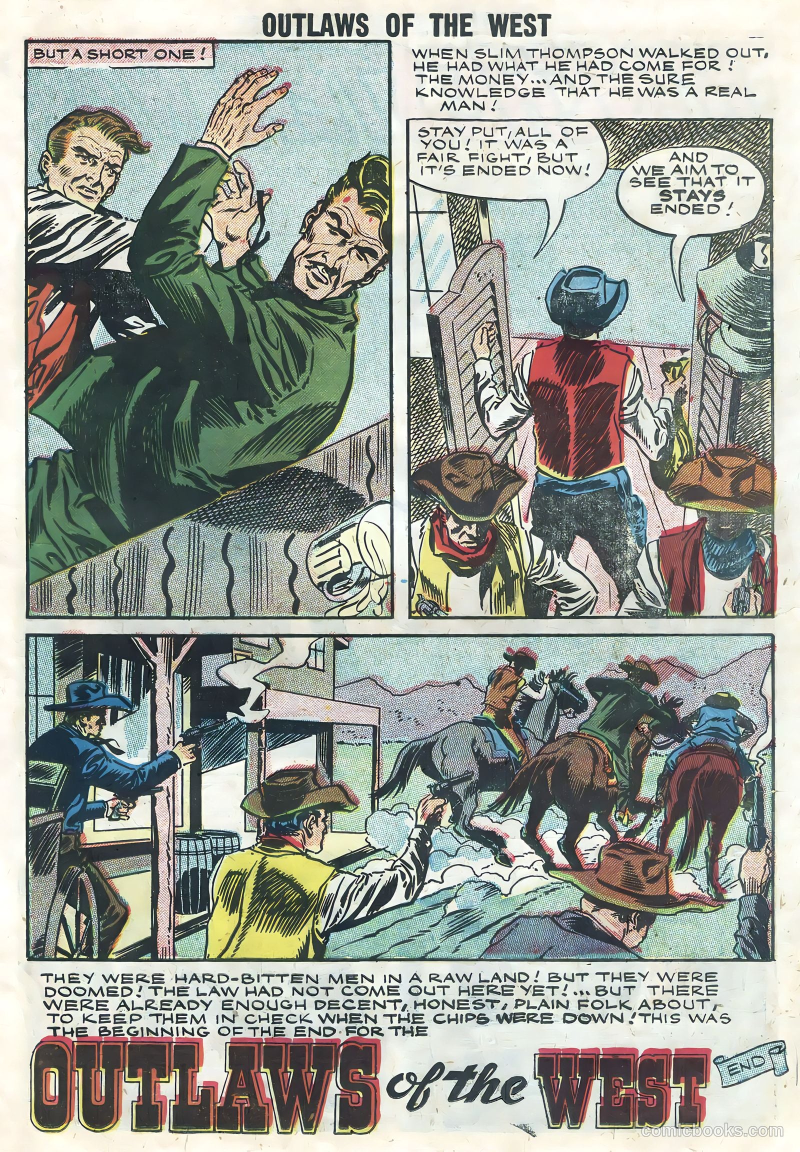 Outlaws of the West #14 (1958) — page 37 of 68