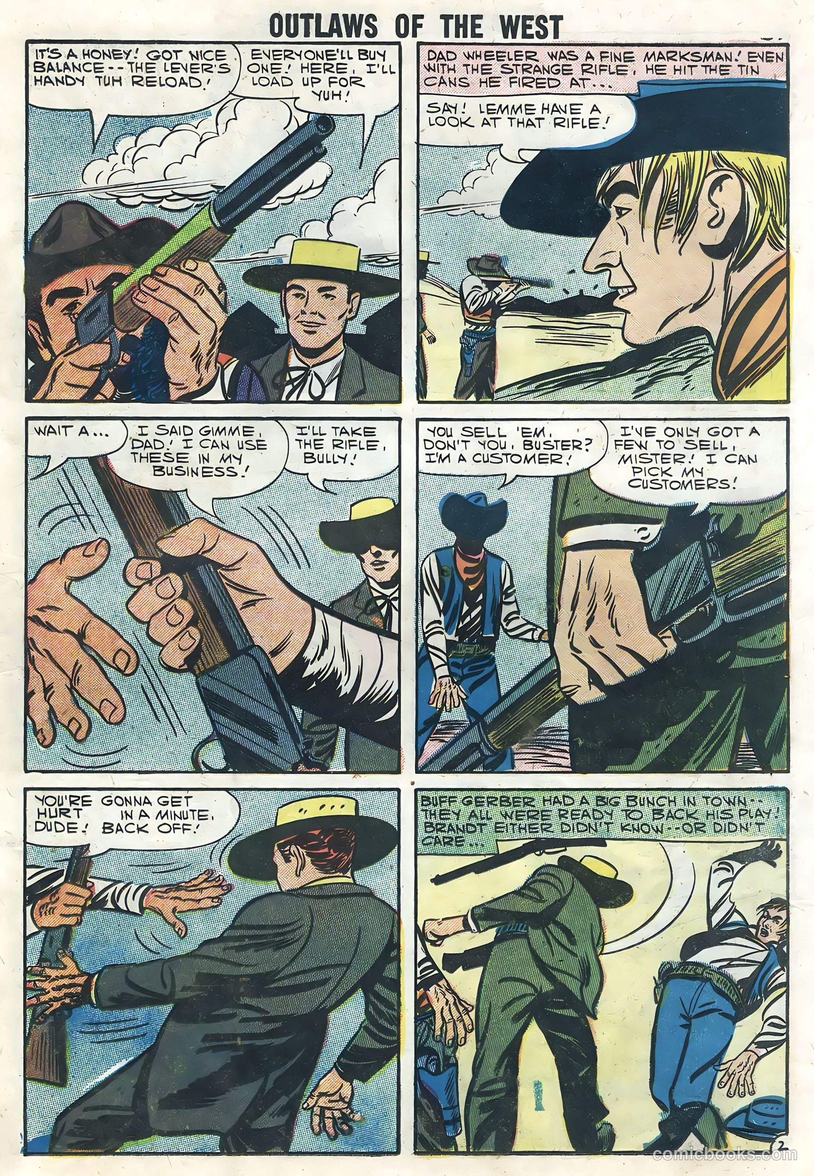 Outlaws of the West #14 (1958) — page 39 of 68