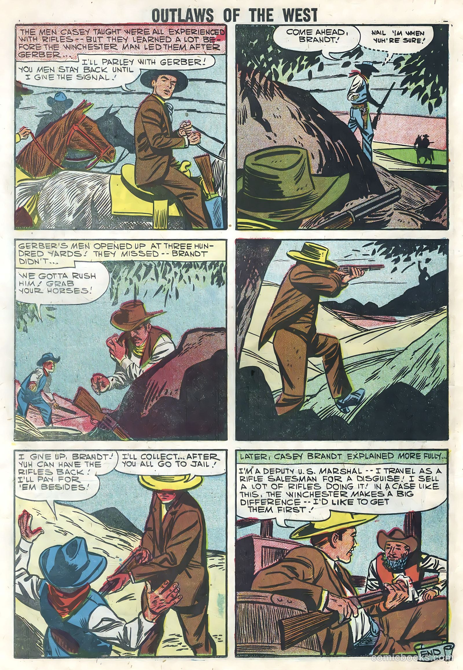 Outlaws of the West #14 (1958) — page 42 of 68