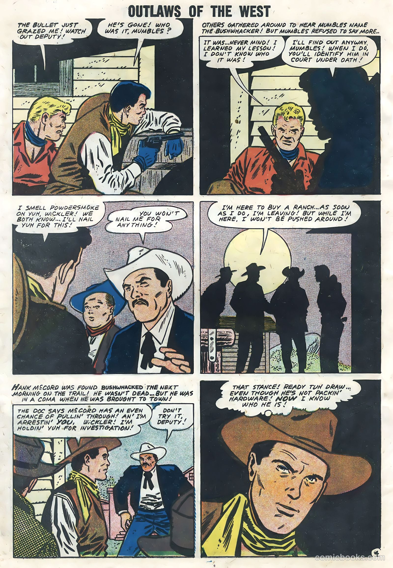 Outlaws of the West #14 (1958) — page 46 of 68