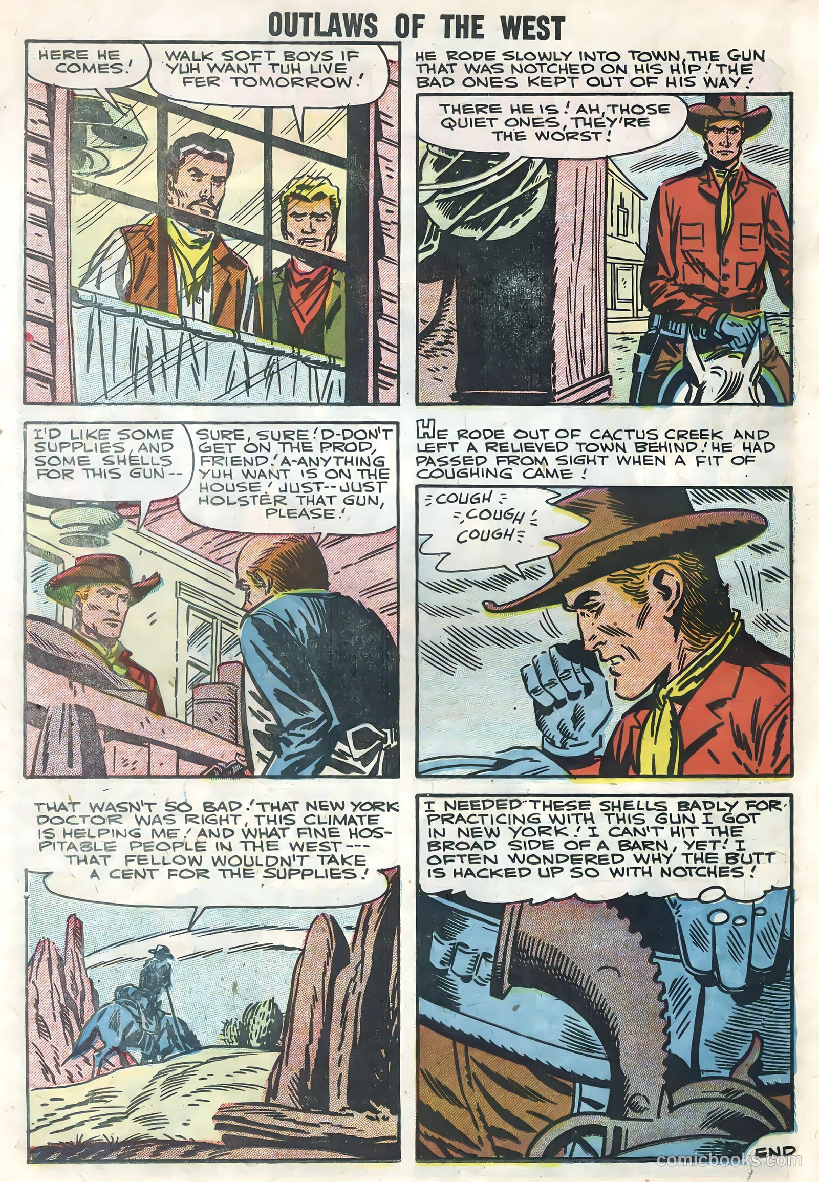 Outlaws of the West #14 (1958) — page 50 of 68