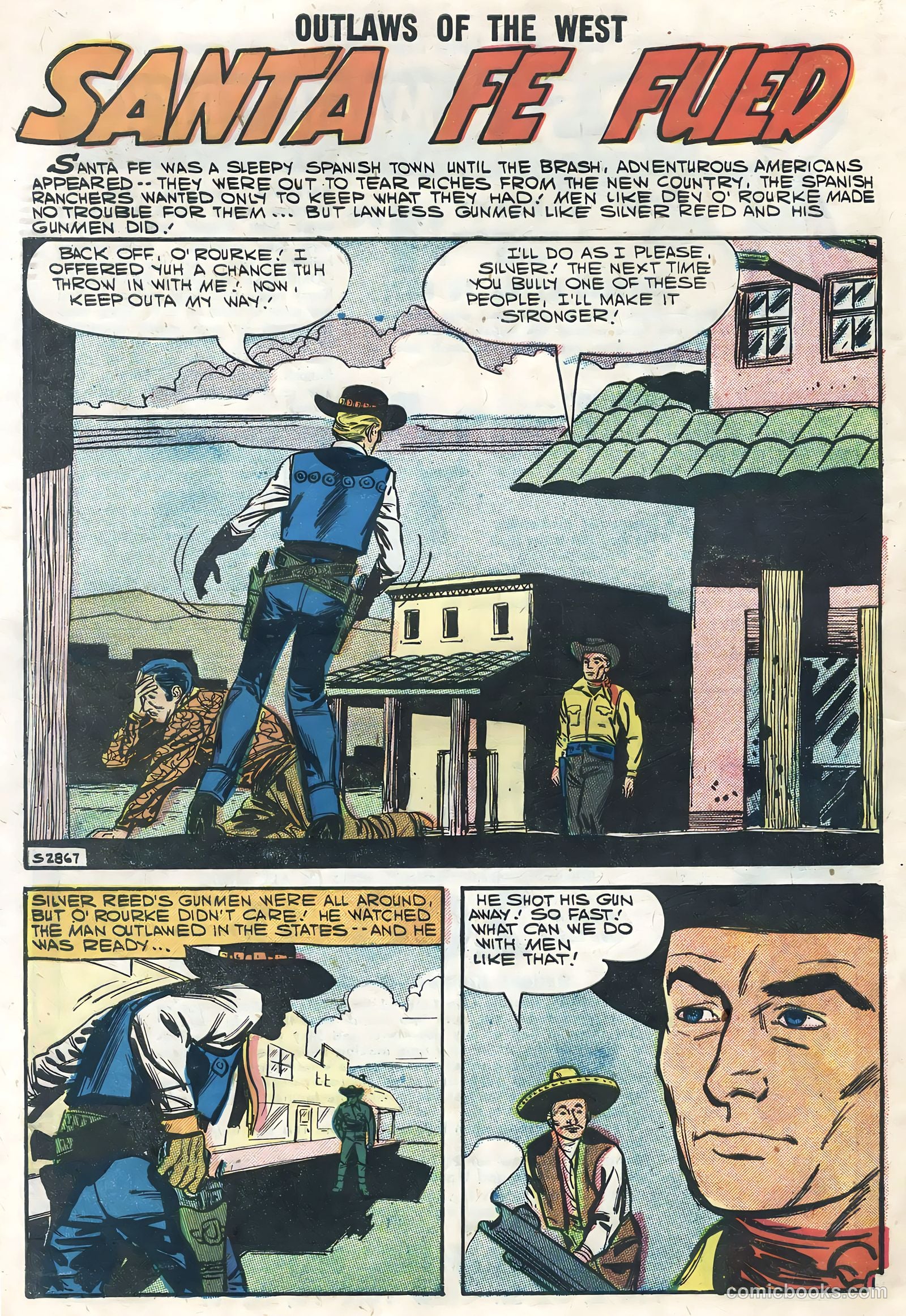 Outlaws of the West #14 (1958) — page 54 of 68
