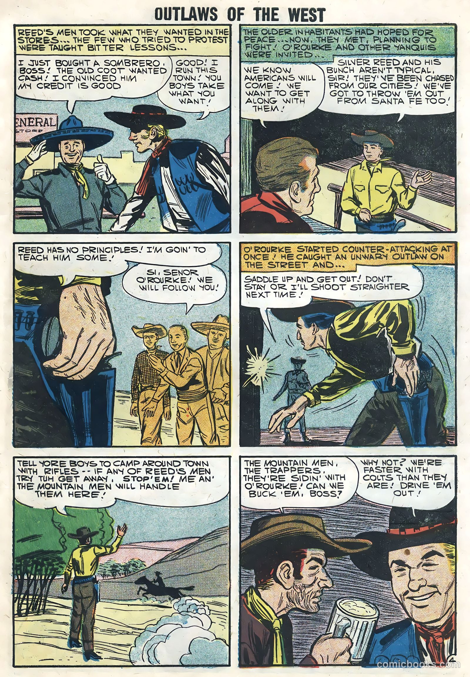Outlaws of the West #14 (1958) — page 57 of 68