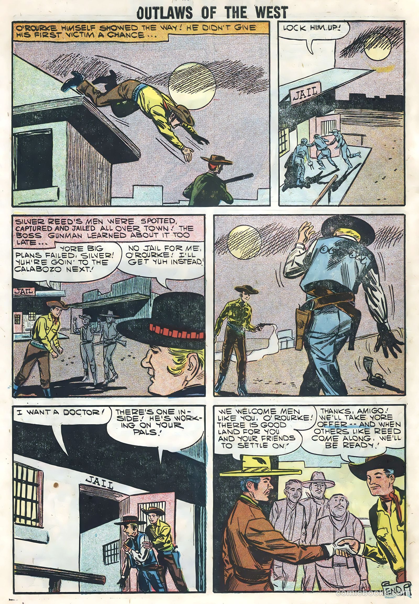 Outlaws of the West #14 (1958) — page 58 of 68