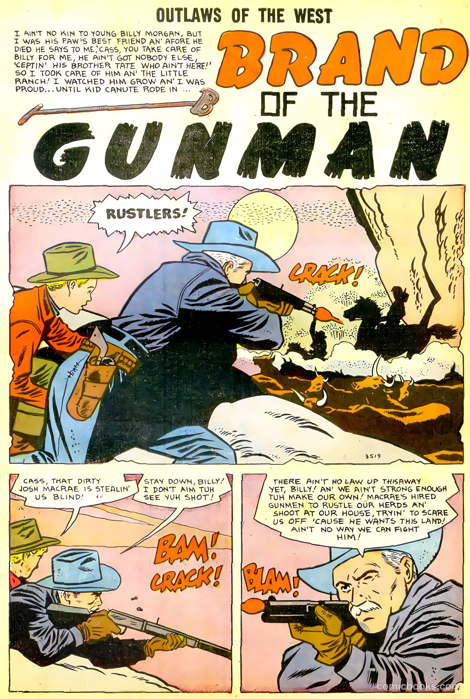 Outlaws of the West #15 (1958) — page 3 of 36