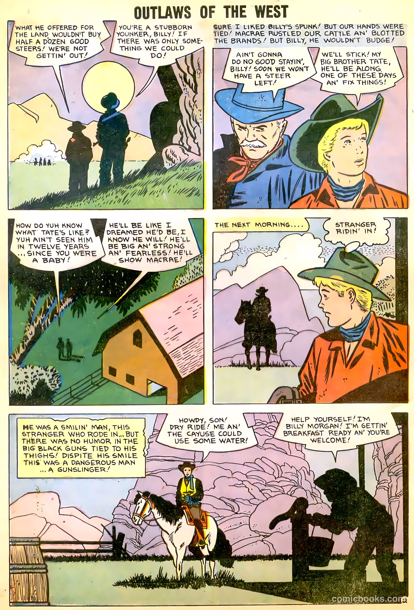 Outlaws of the West #15 (1958) — page 4 of 36