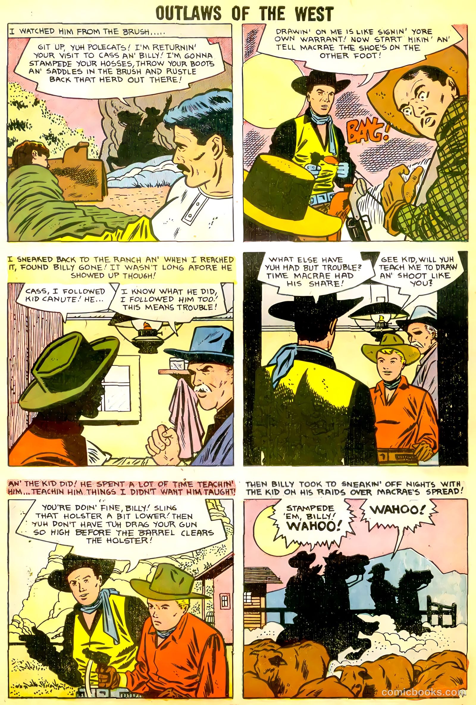 Outlaws of the West #15 (1958) — page 7 of 36
