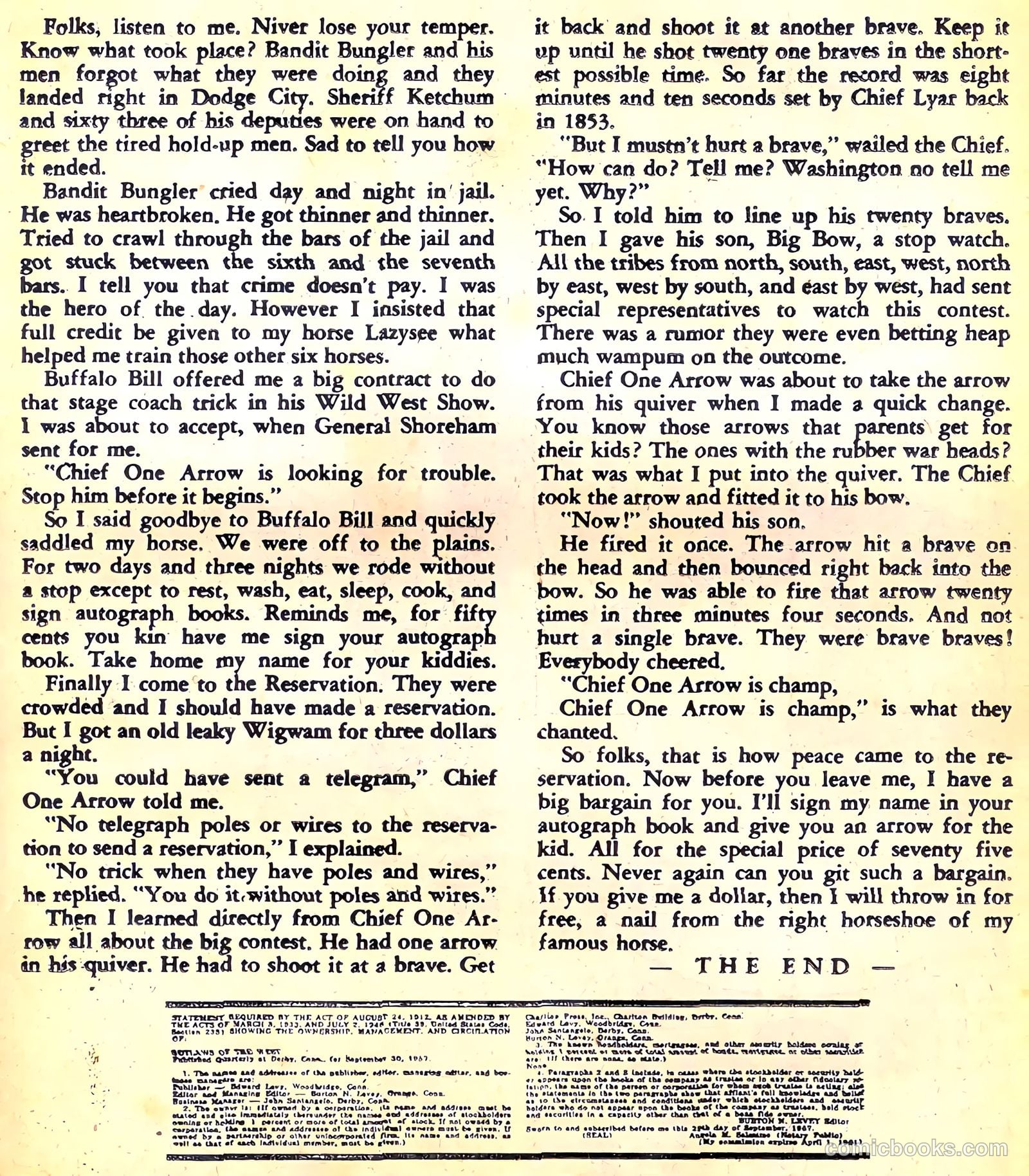 Outlaws of the West #15 (1958) — page 19 of 36
