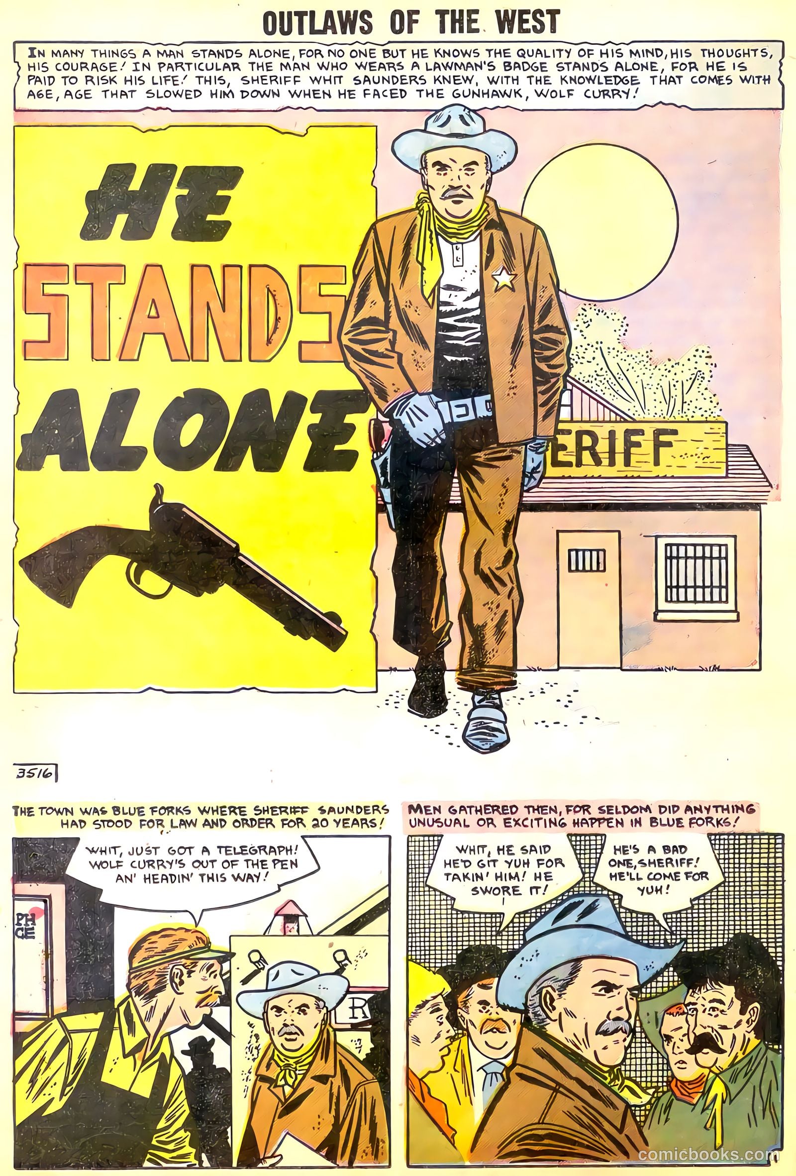 Outlaws of the West #15 (1958) — page 20 of 36