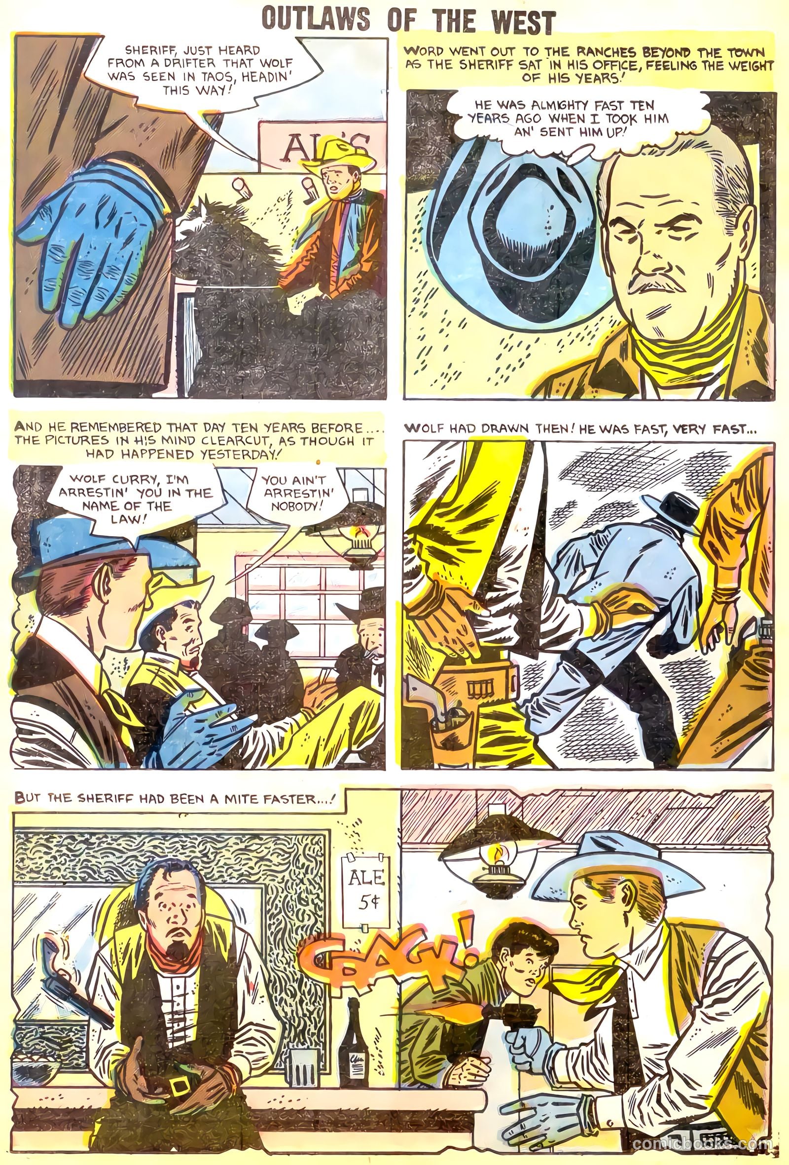 Outlaws of the West #15 (1958) — page 21 of 36