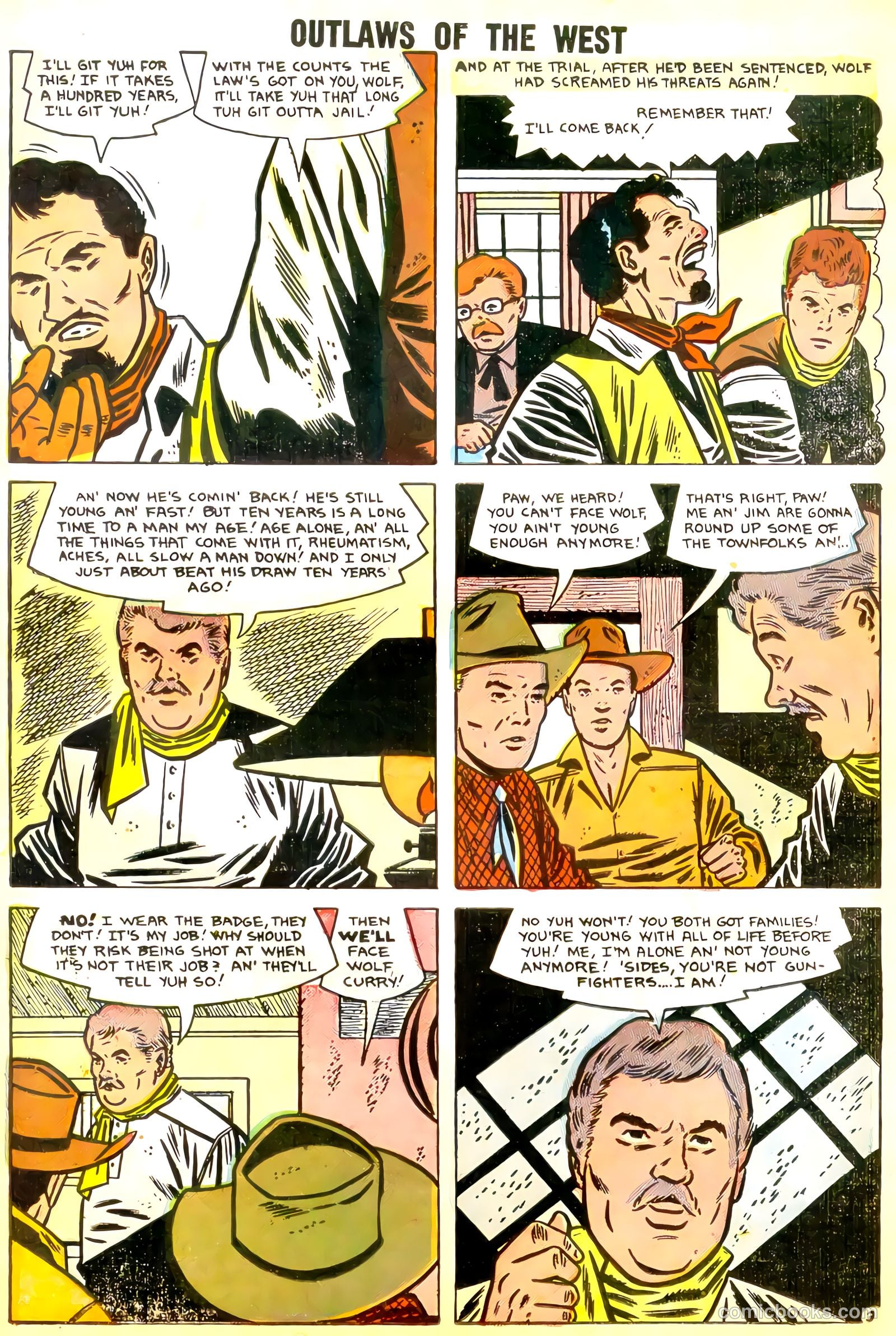 Outlaws of the West #15 (1958) — page 23 of 36