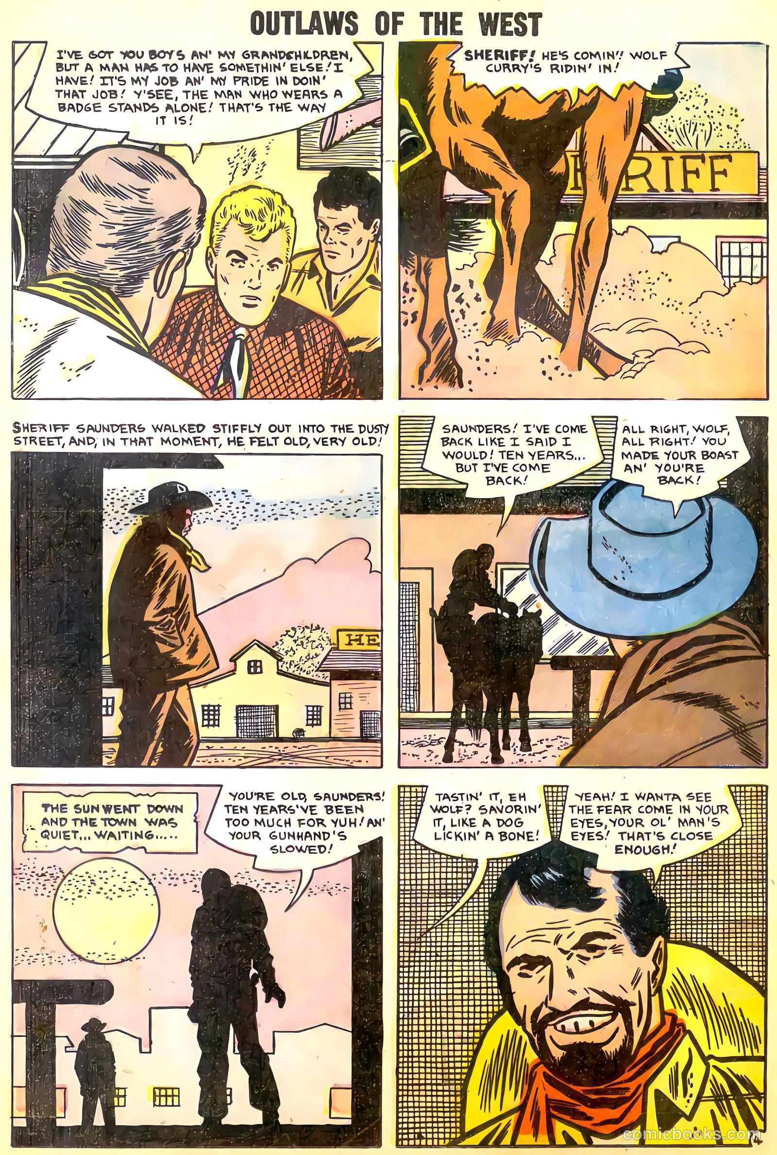 Outlaws of the West #15 (1958) — page 24 of 36